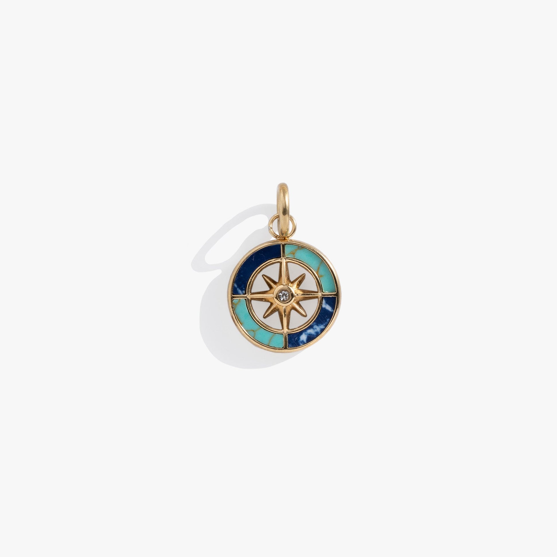 Compass Interchangeable Charm​ Stainless Steel Gold
