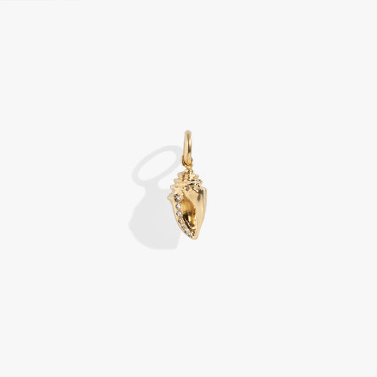 Conch Shell Interchangeable Charm Stainless Steel Gold