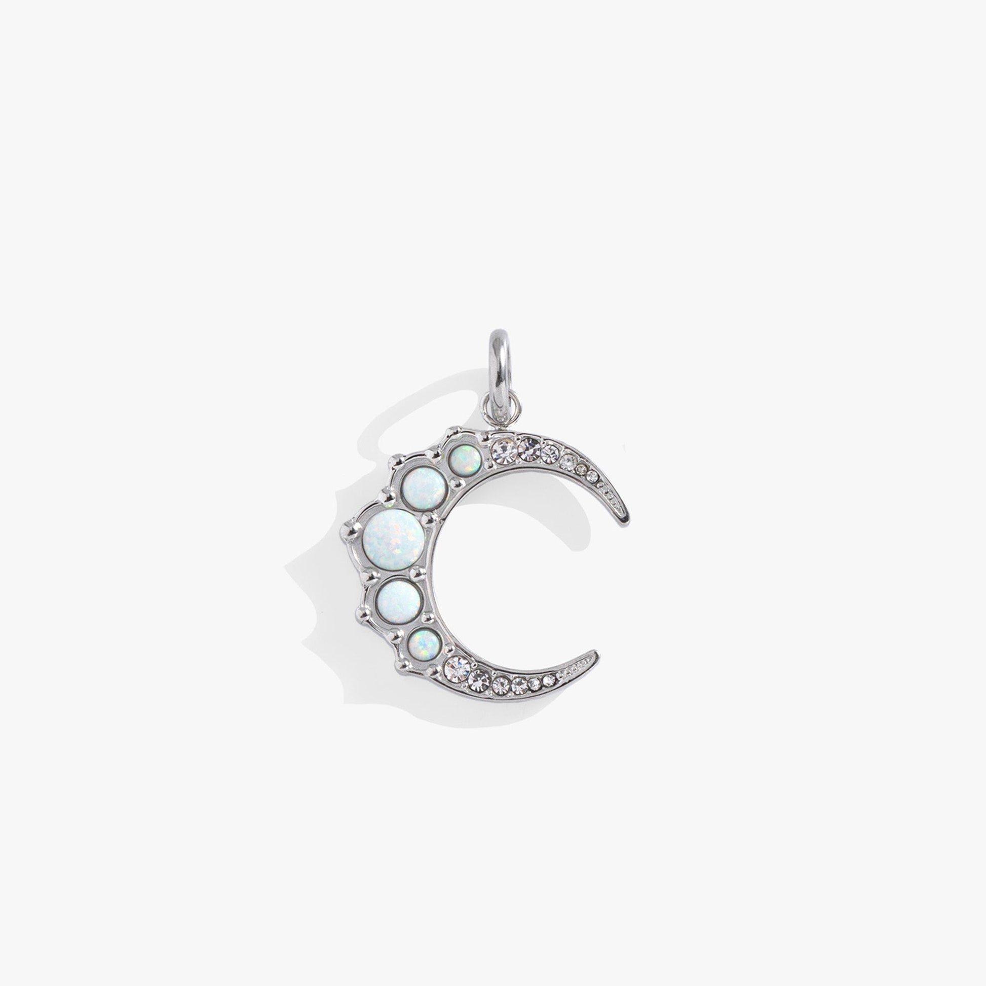 Opal Moon Interchangeable Charm​ Stainless Steel Gold