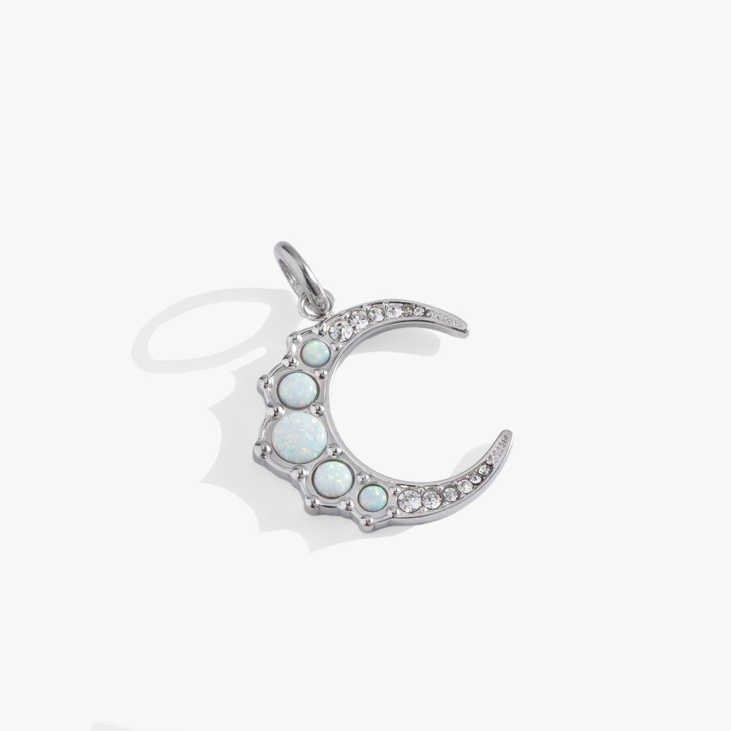 Opal Moon Interchangeable Charm​ Stainless Steel Gold