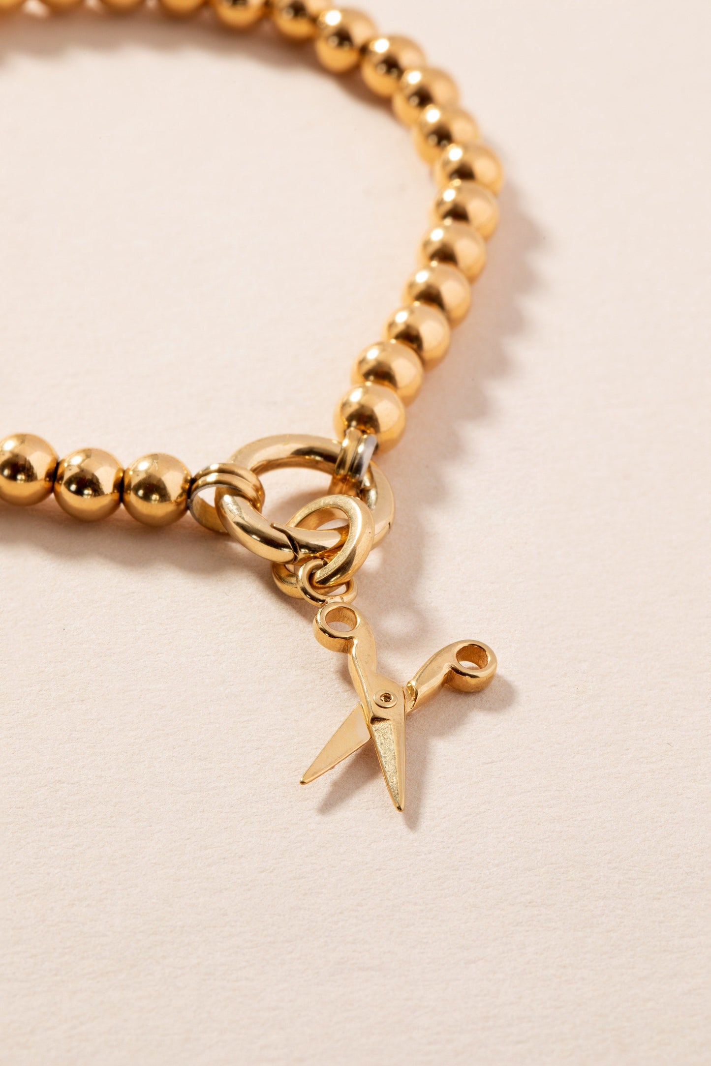 Scissors Charm Stainless Steel Gold
