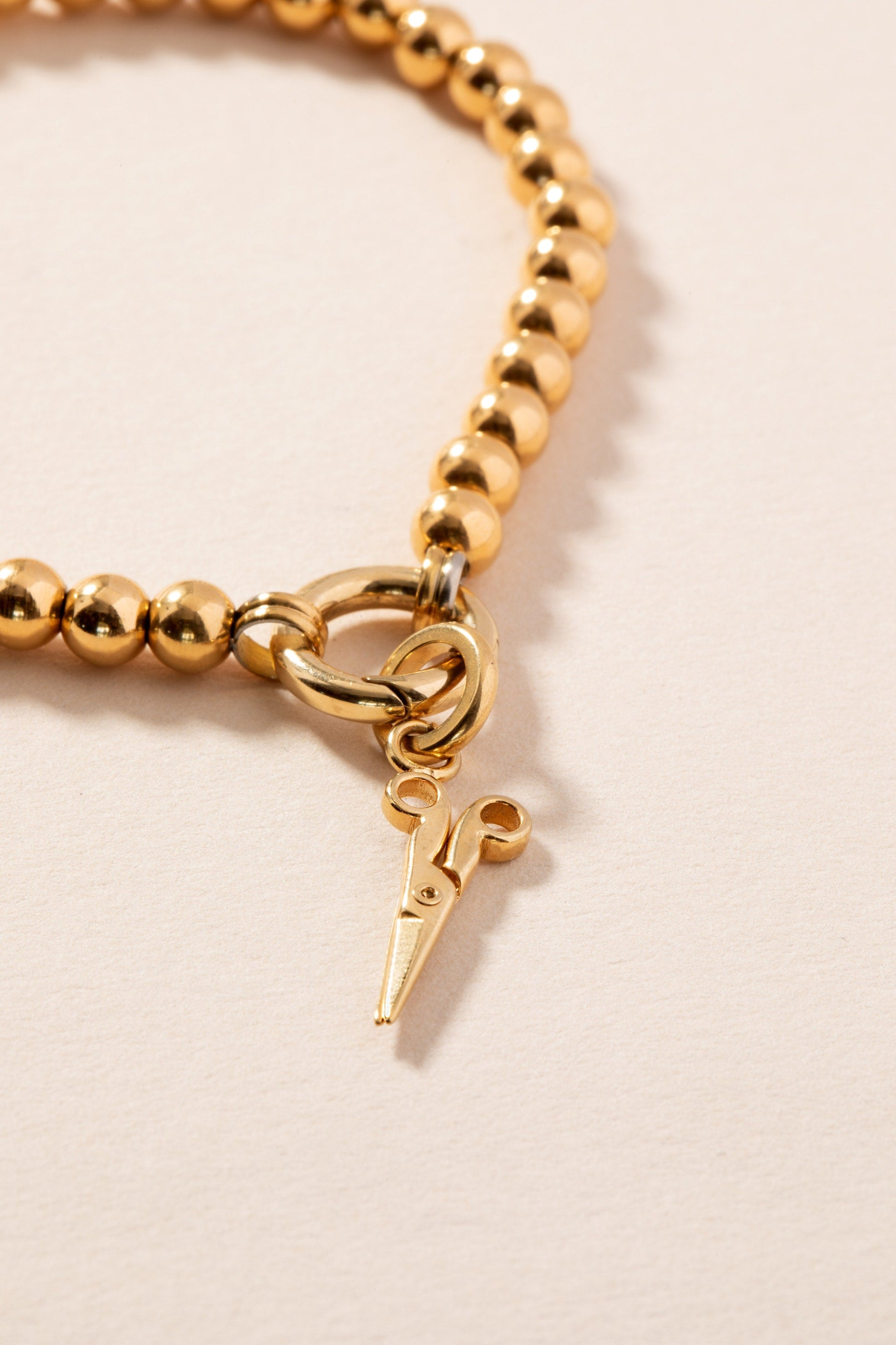 Scissors Charm Stainless Steel Gold