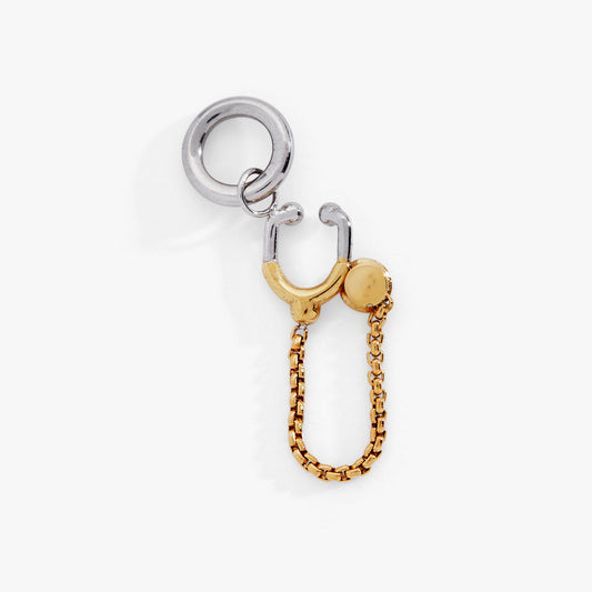 Stethoscope Charm Two Tone - Stainless Steel