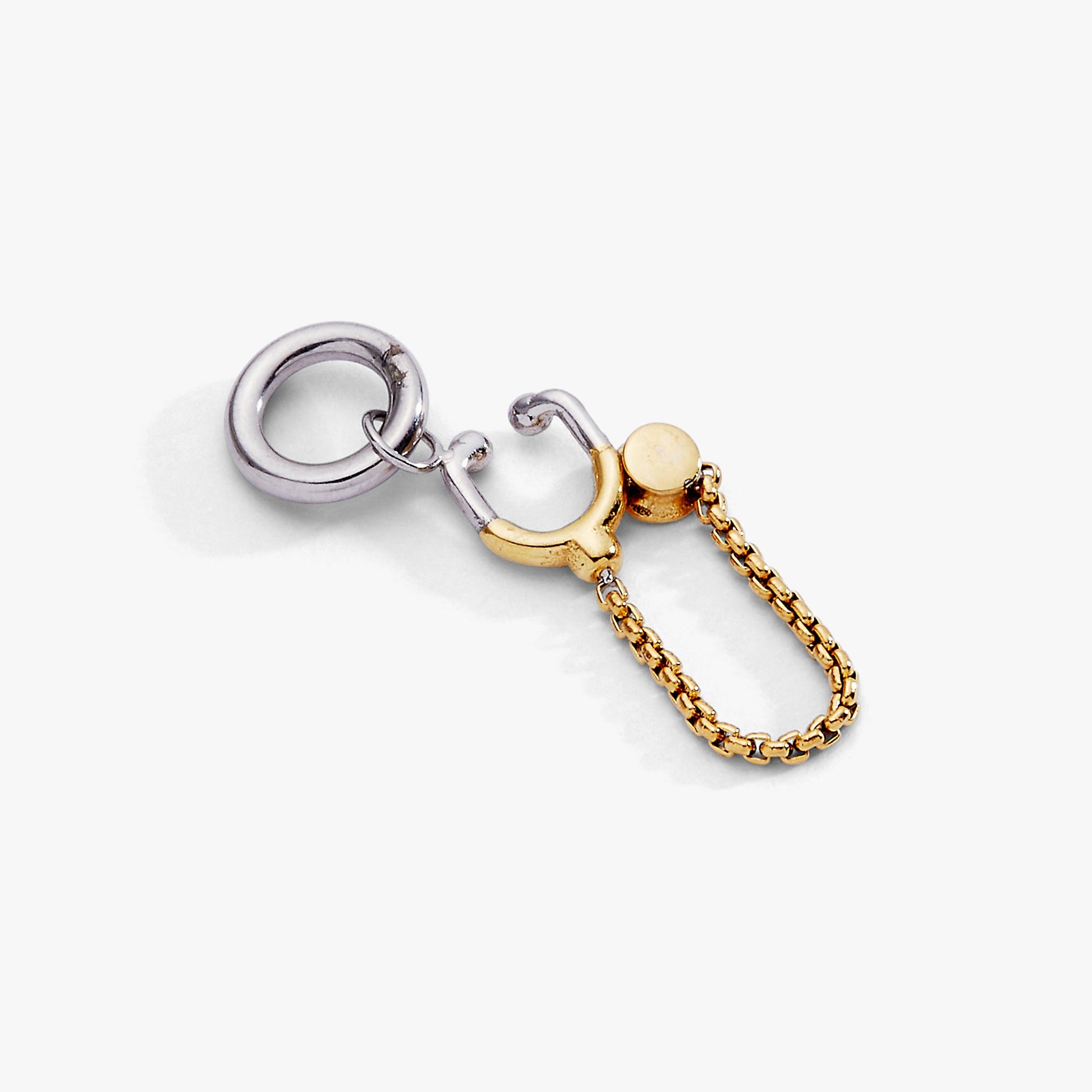 Stethoscope Charm Two Tone - Stainless Steel