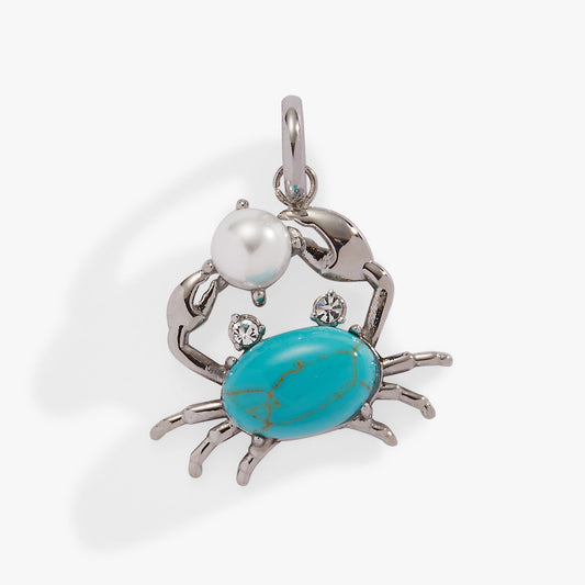 Crab Interchangeable Charm Stainless Steel Silver