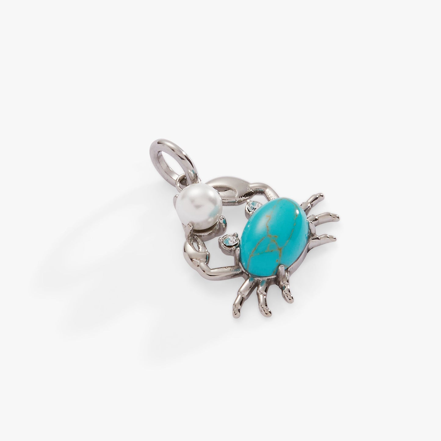 Crab Interchangeable Charm Stainless Steel Silver