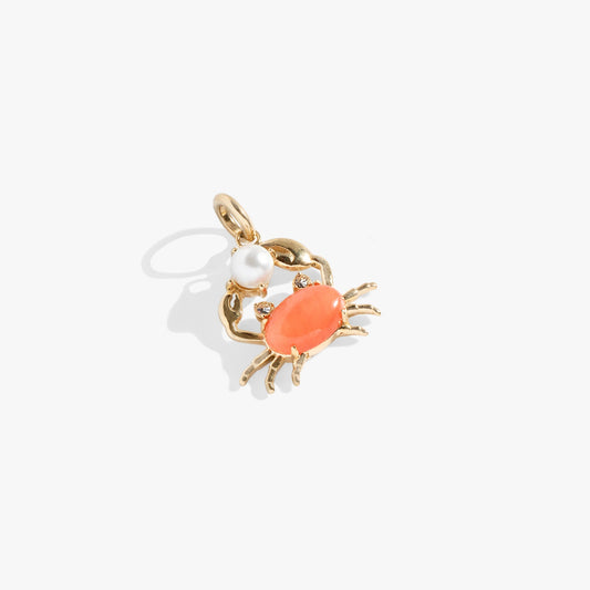 Crab Interchangeable Charm Stainless Steel Gold