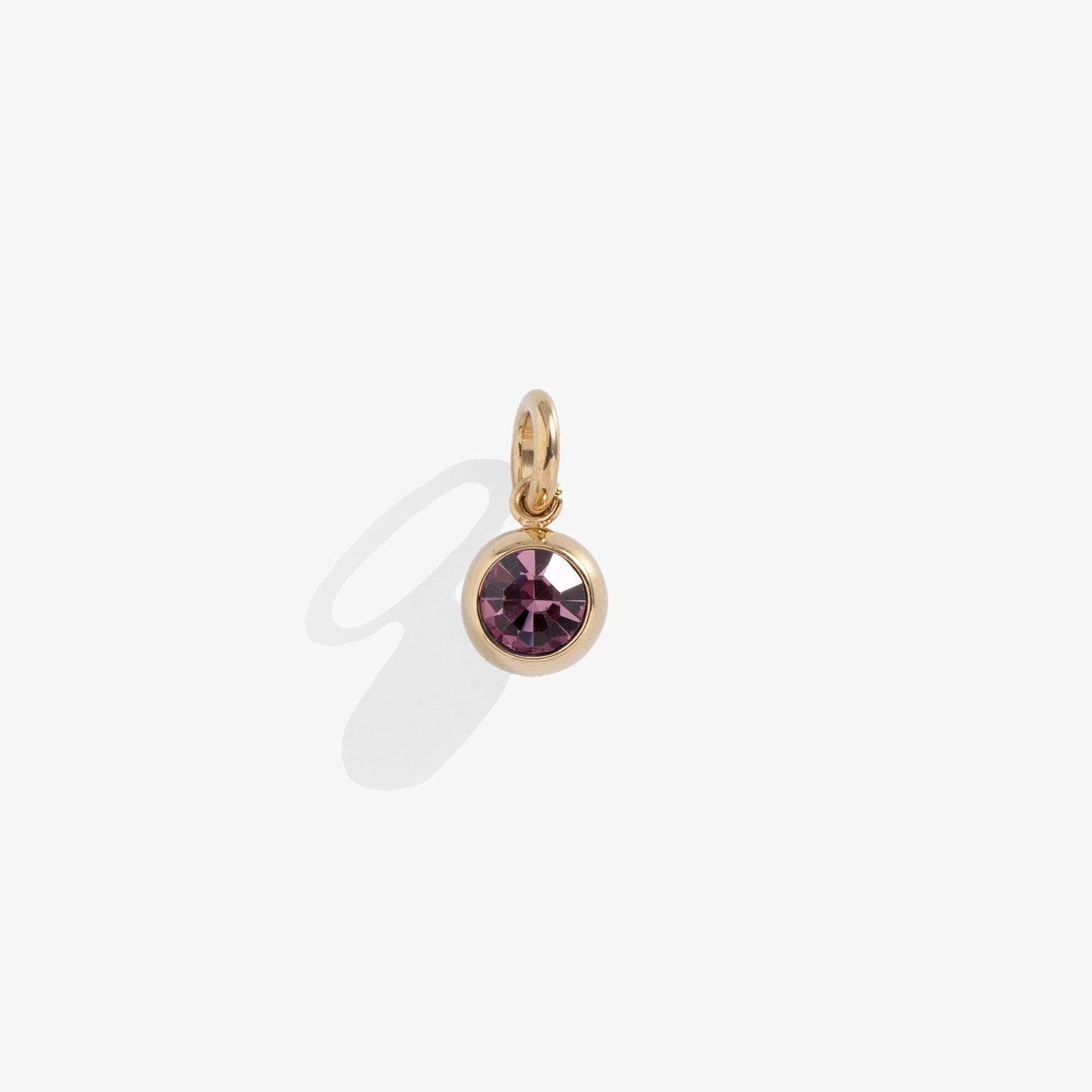 June Birthstone Interchangeable Charm Stainless Steel Gold