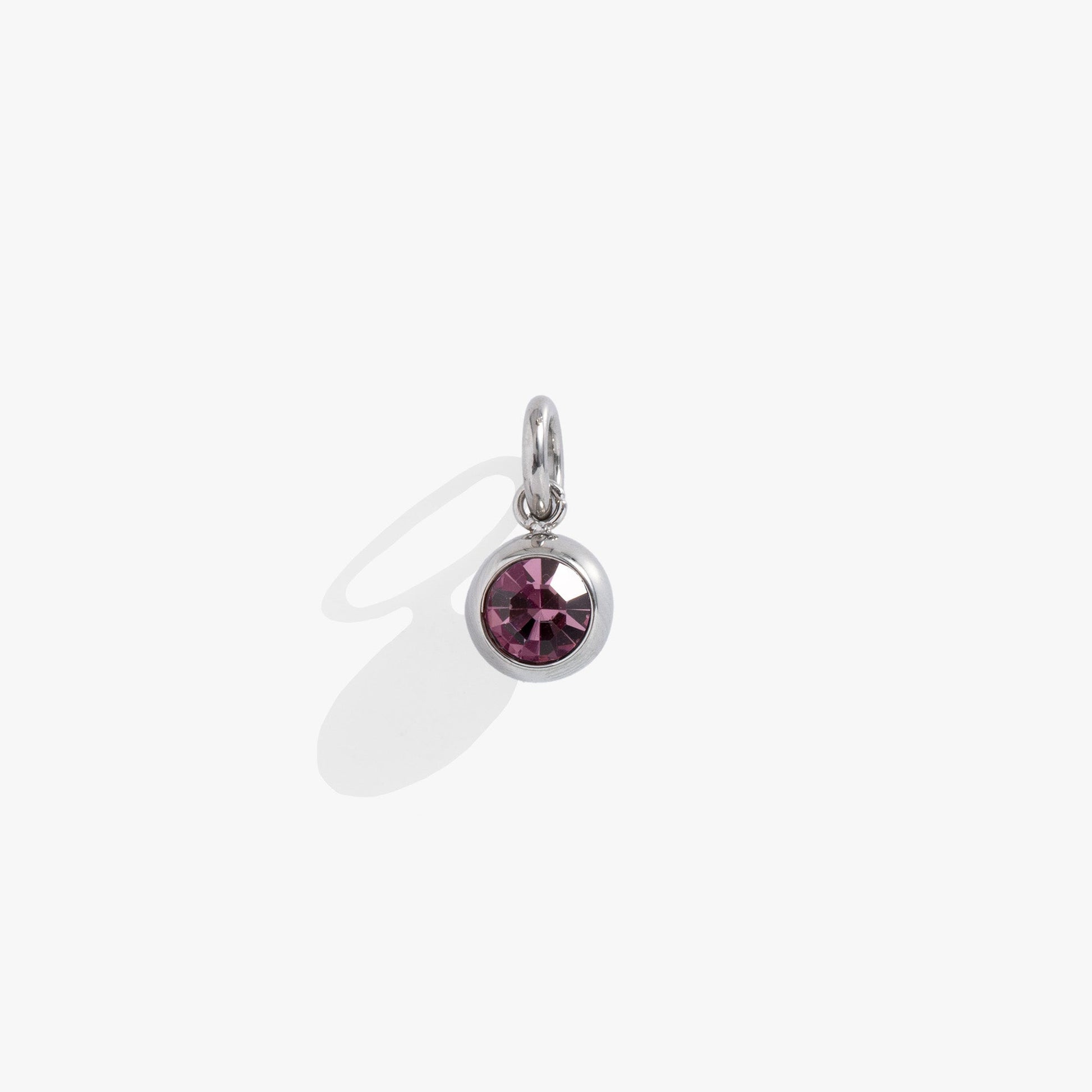 June Birthstone Interchangeable Charm Stainless Steel Gold
