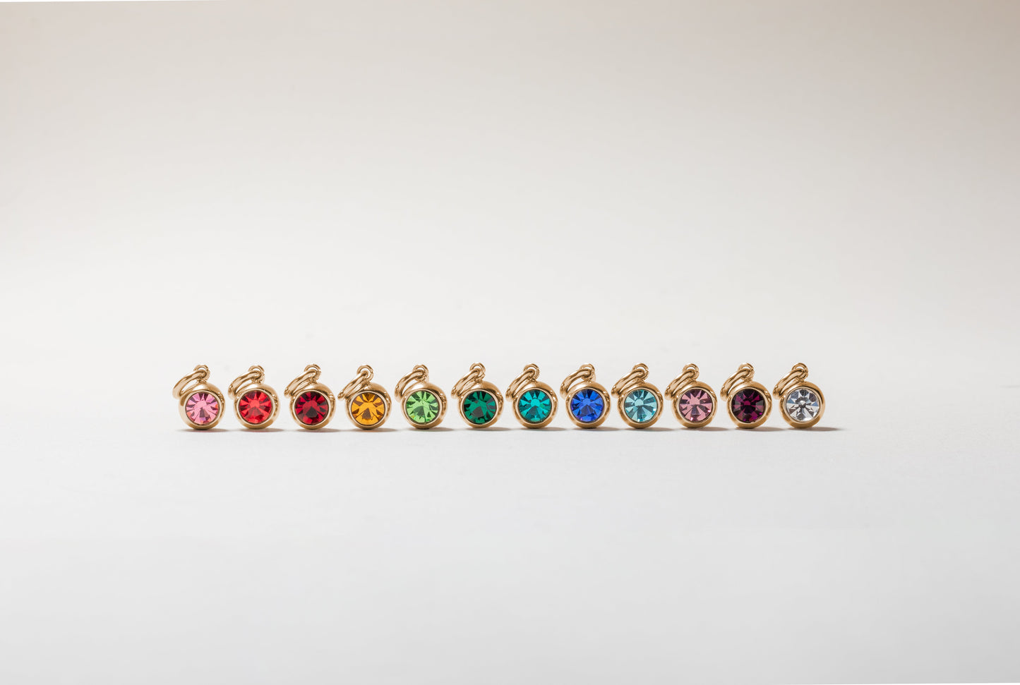 June Birthstone Interchangeable Charm Stainless Steel Gold