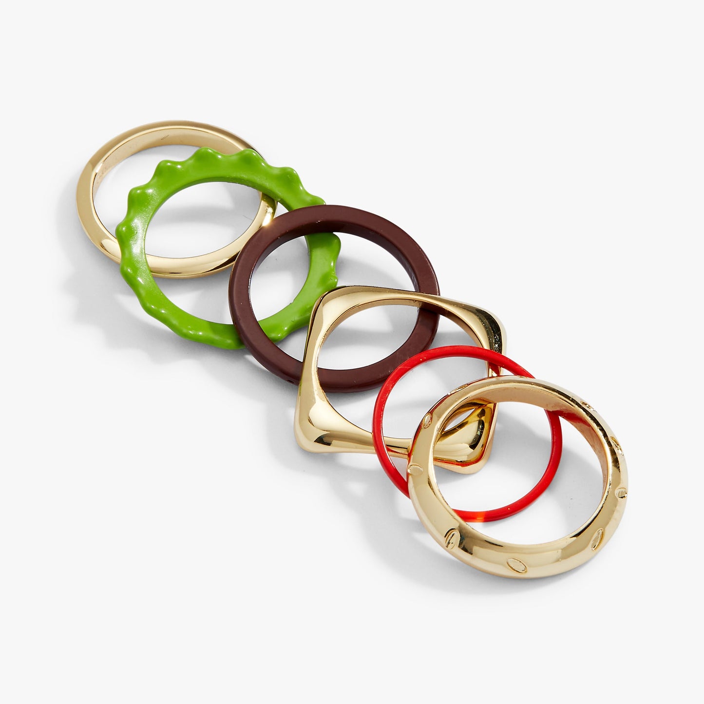 Hot Grill Summer Hamburger Stacking Ring Gold