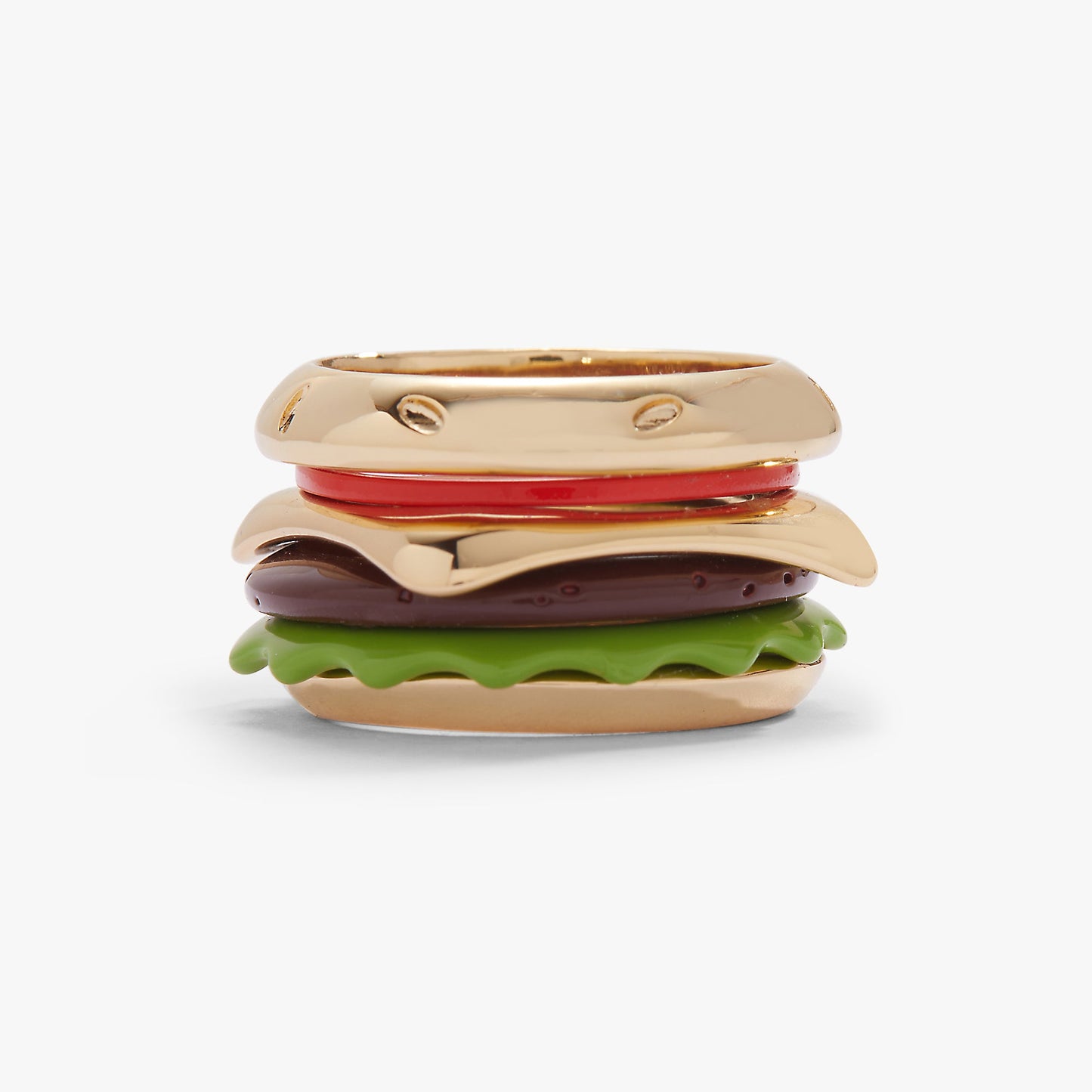 Hot Grill Summer Hamburger Stacking Ring Gold