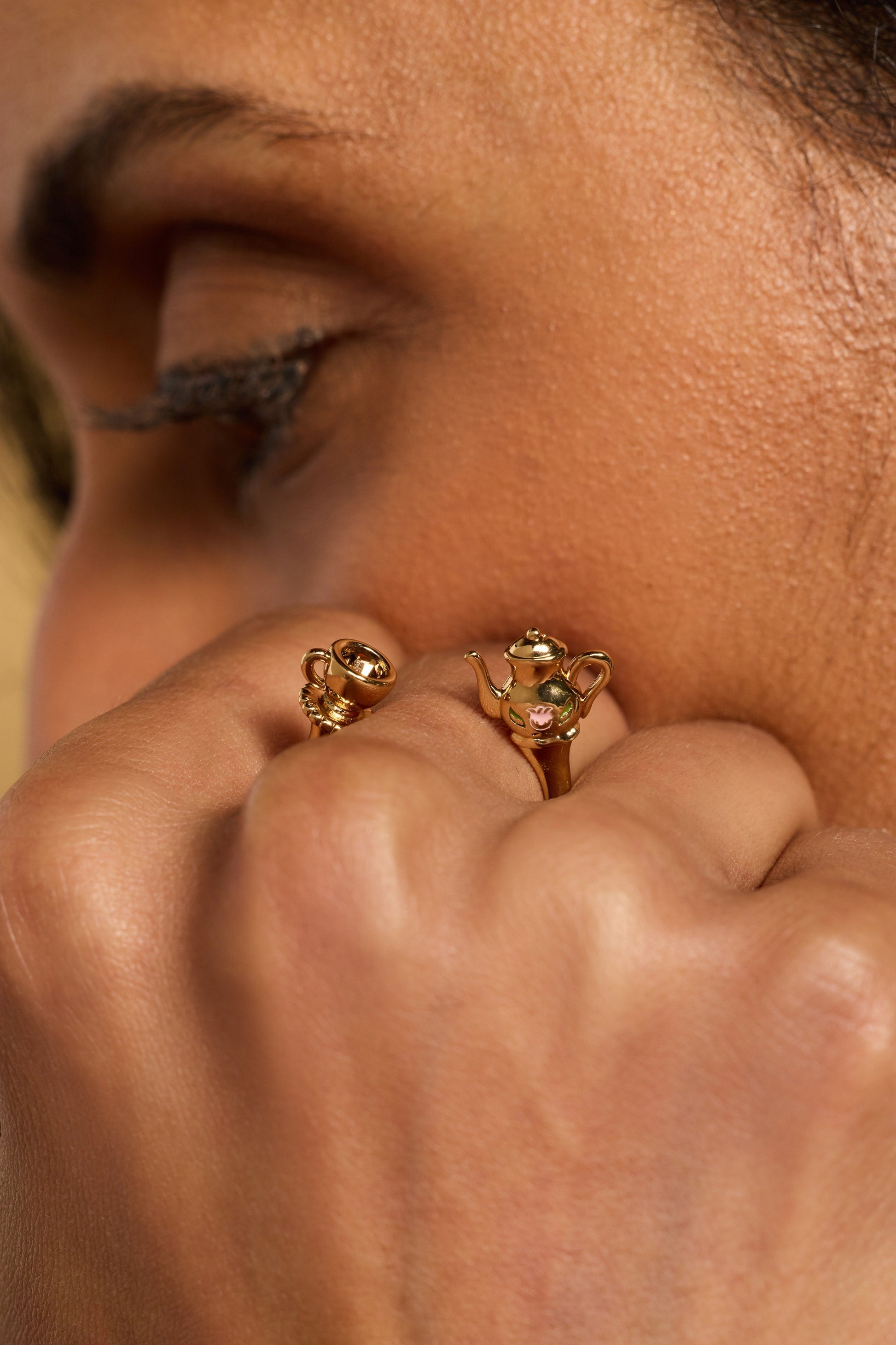 Tea Party Open Ring Gold