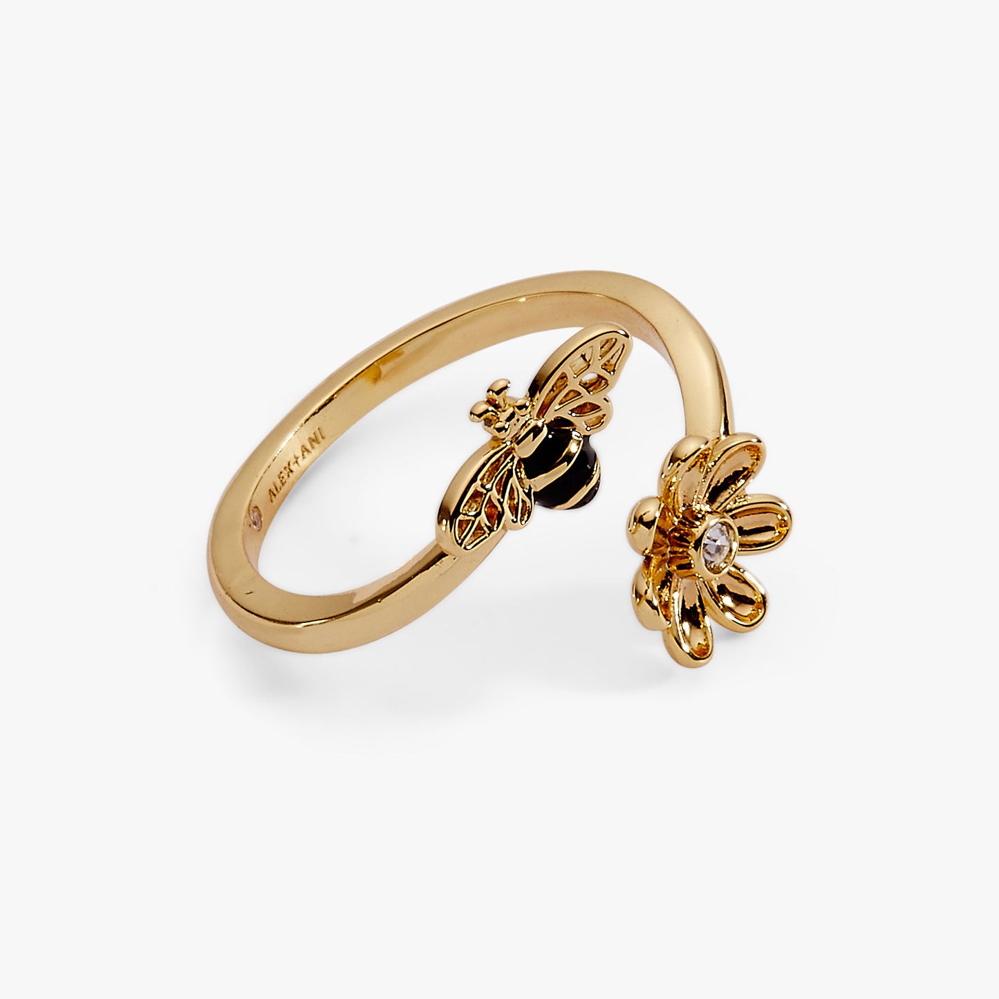 Bee & Daisy Wrap Ring Gold