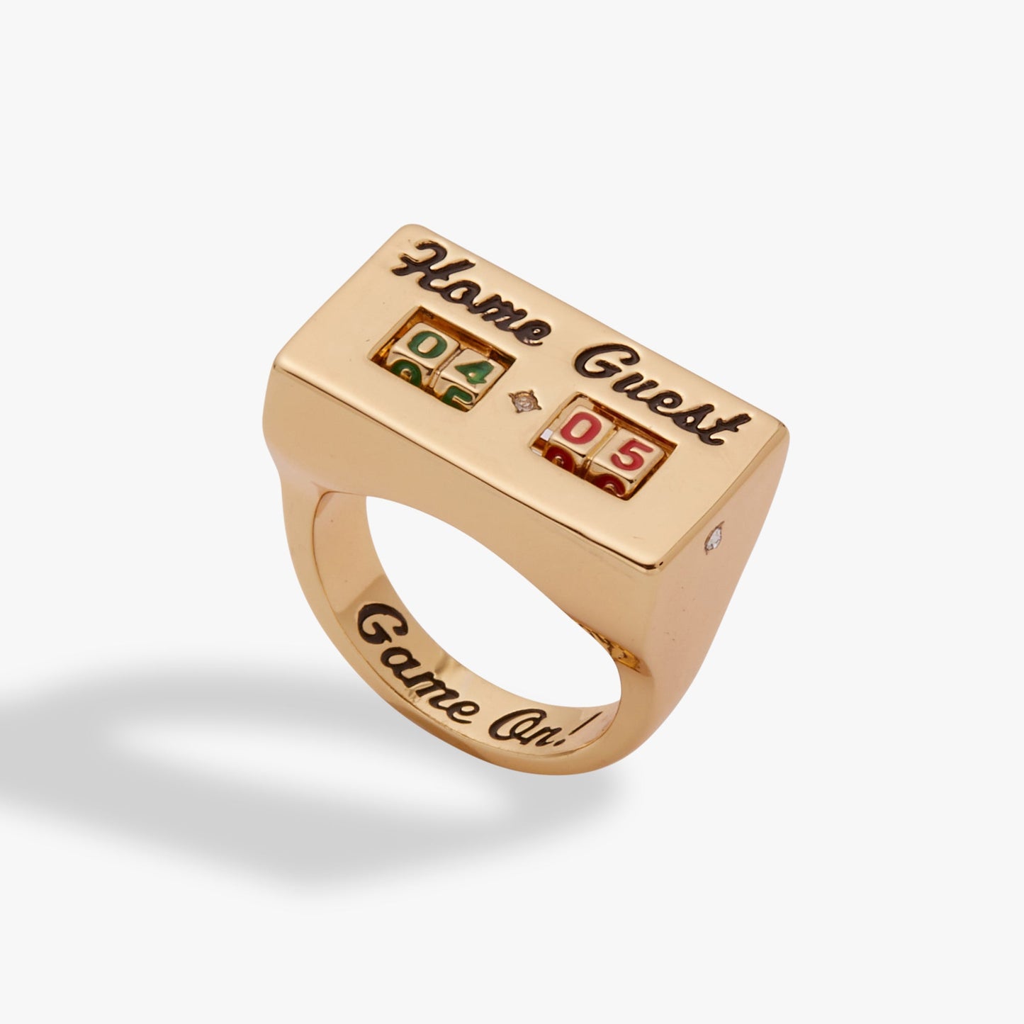 Score Board Fidget Ring Gold
