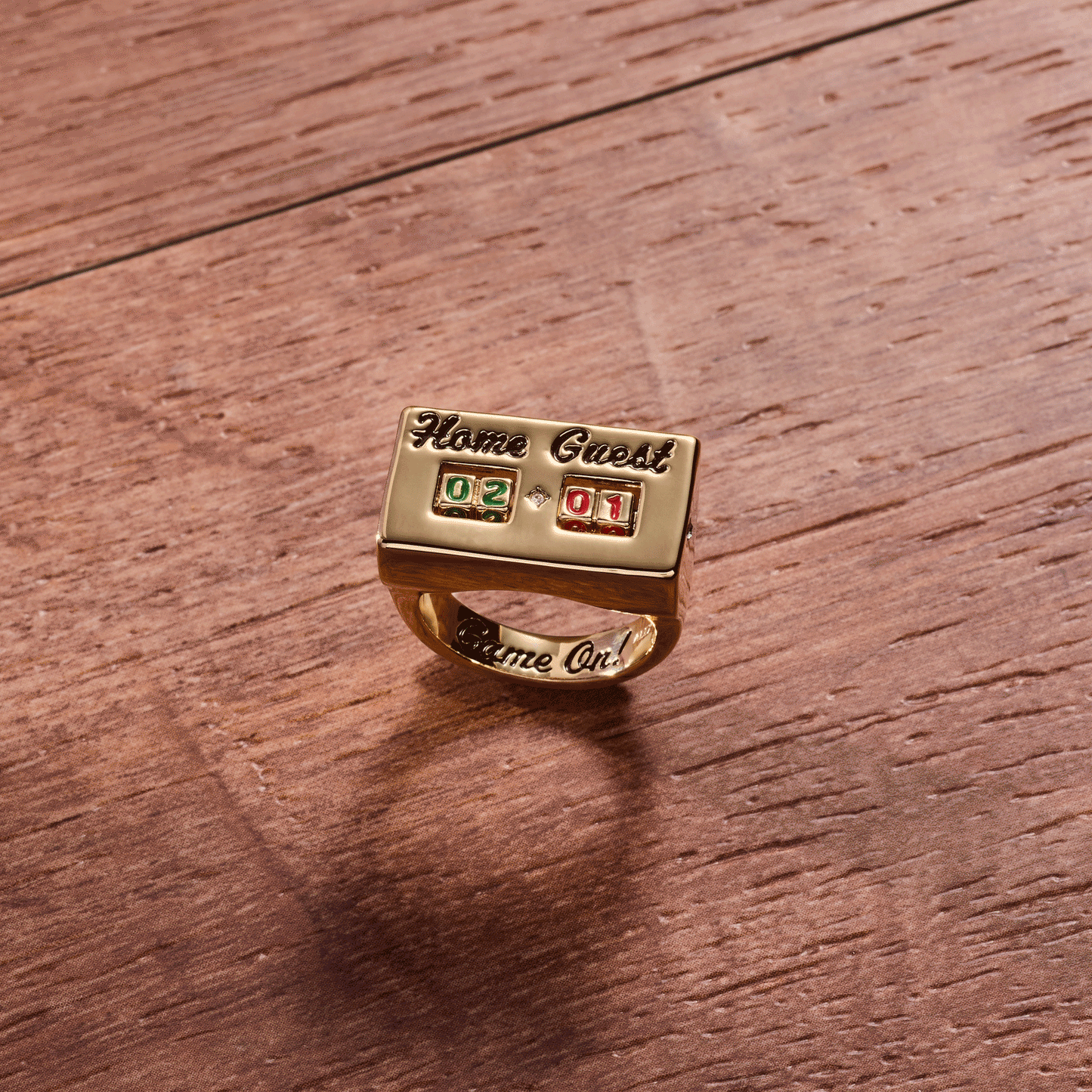 Score Board Fidget Ring Gold