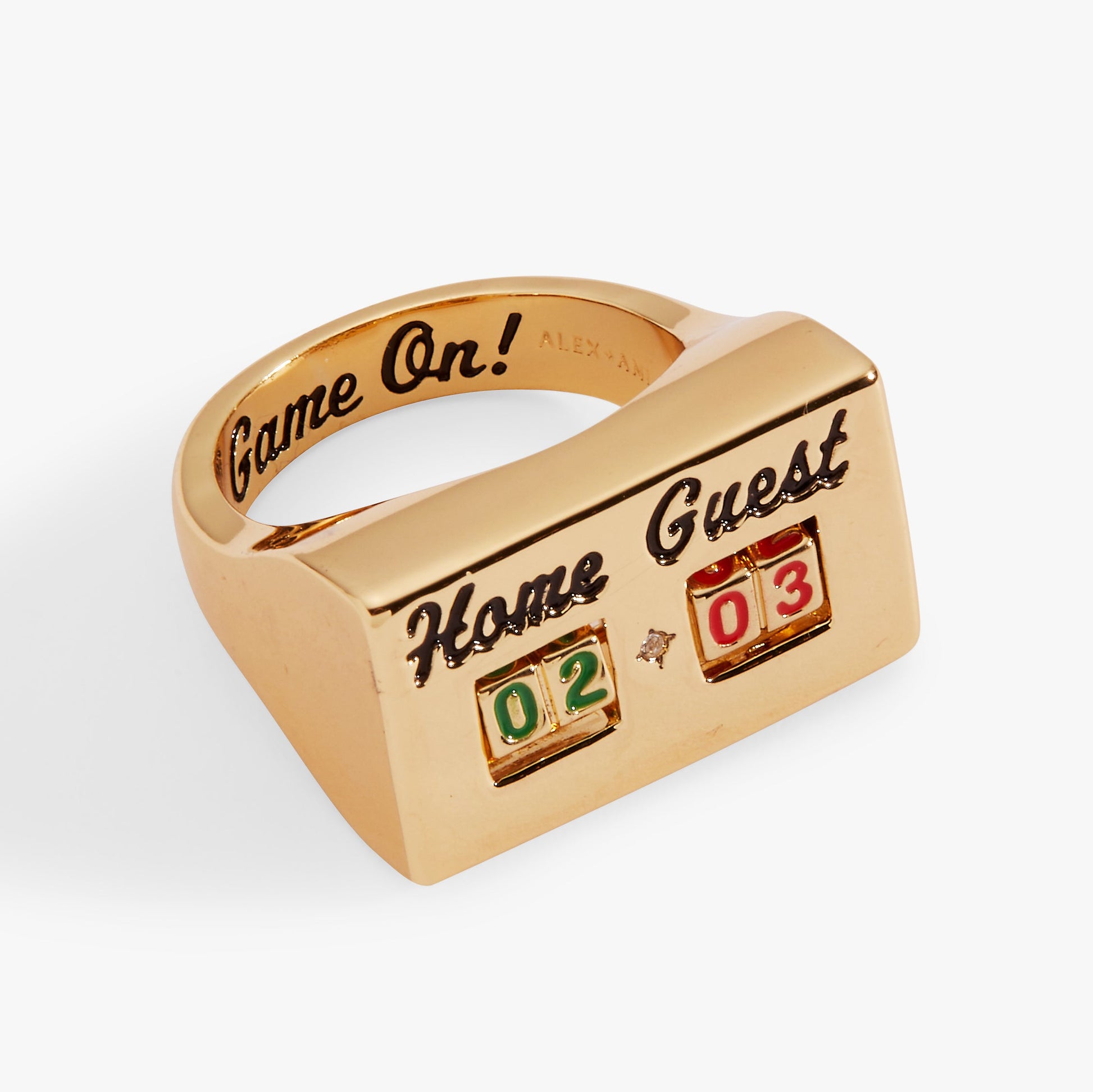Score Board Fidget Ring Gold