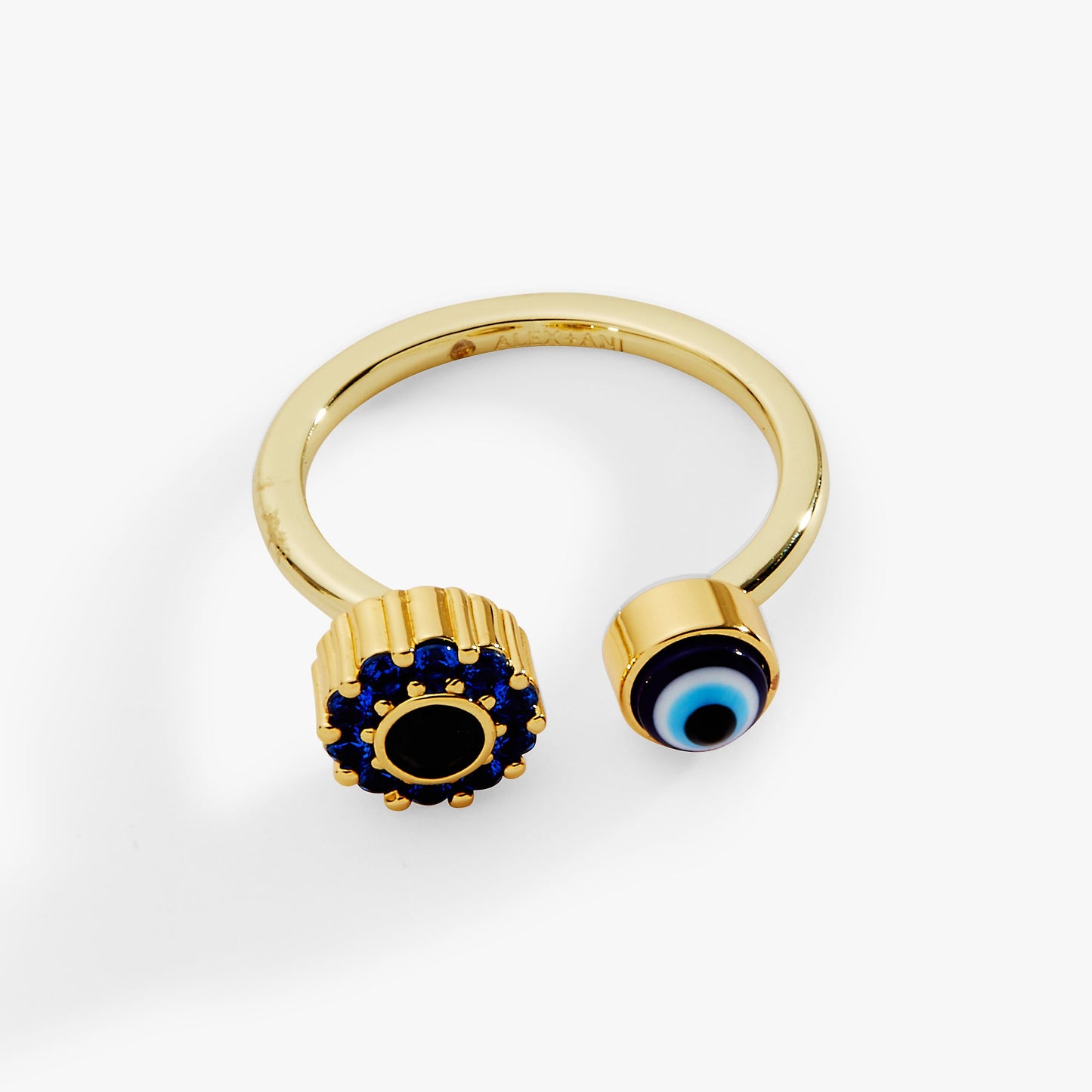 Evil Eye Fidget Spinner Ring Gold