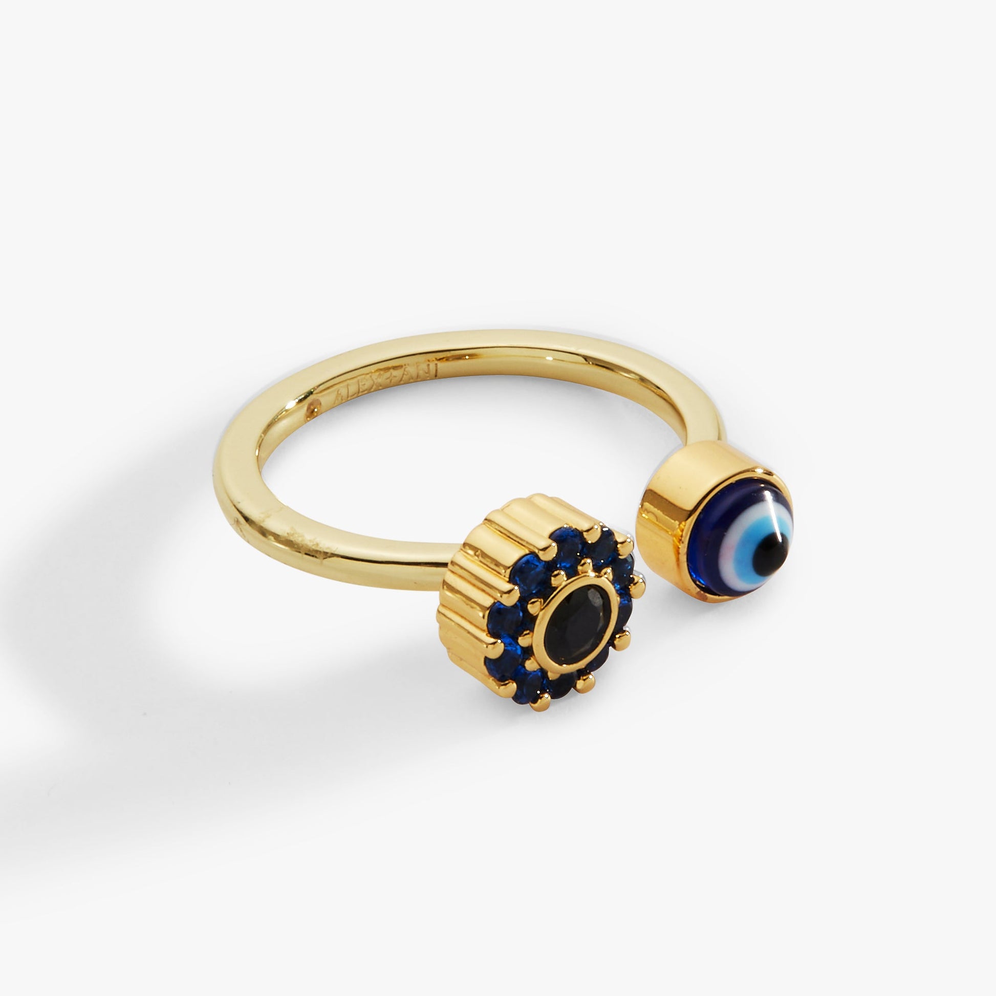 Evil Eye Fidget Spinner Ring Gold