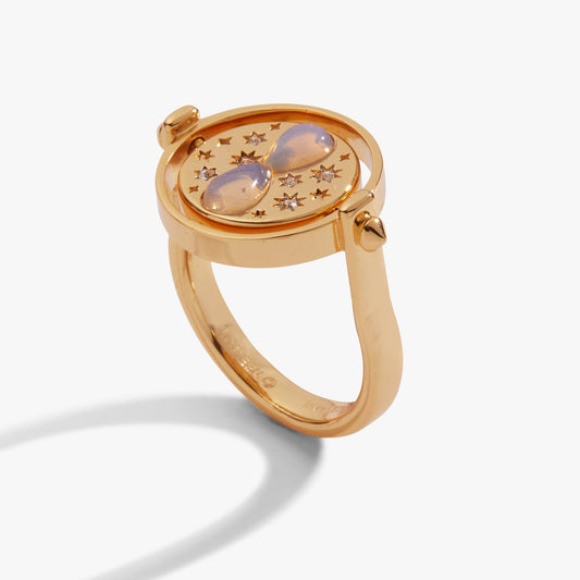 Harry Potter™ Time Turner Flip Ring Gold