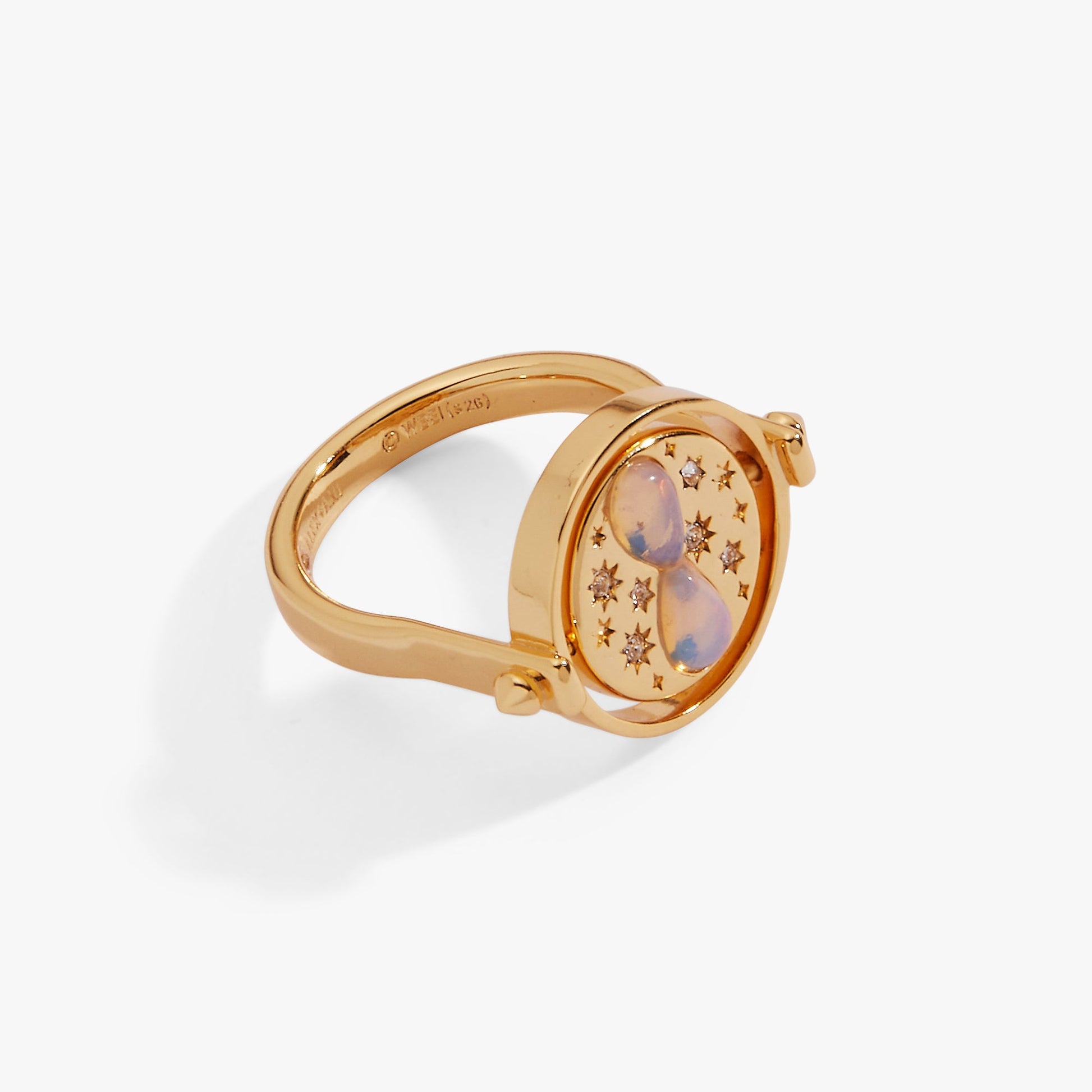 Harry Potter™ Time Turner Flip Ring Gold