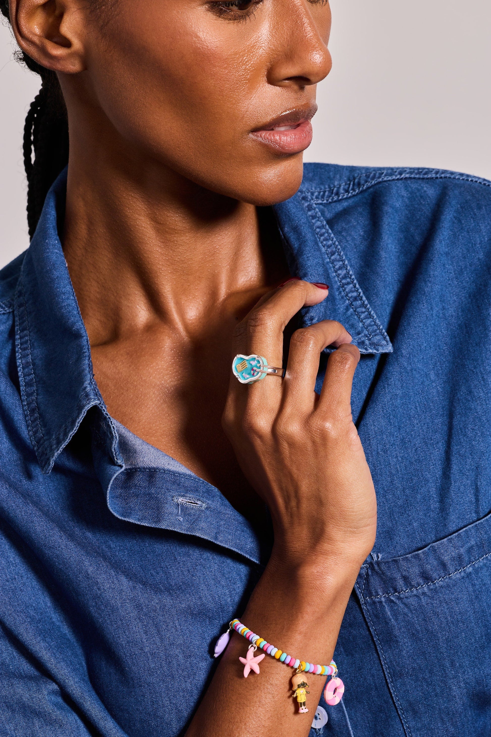 Polly Pocket™ Limited Edition Pool Party Ring Silver