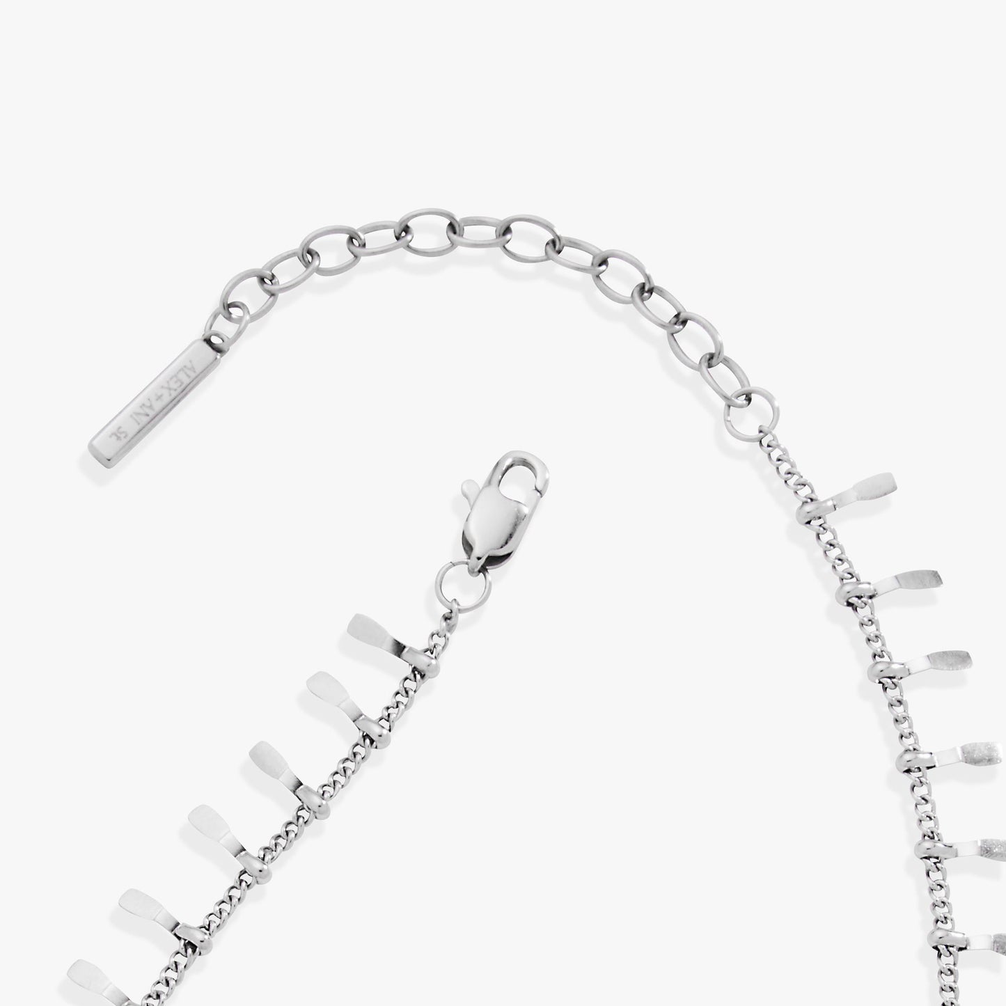 Paddle Tassel Chain Anklet Stainless Steel Gold
