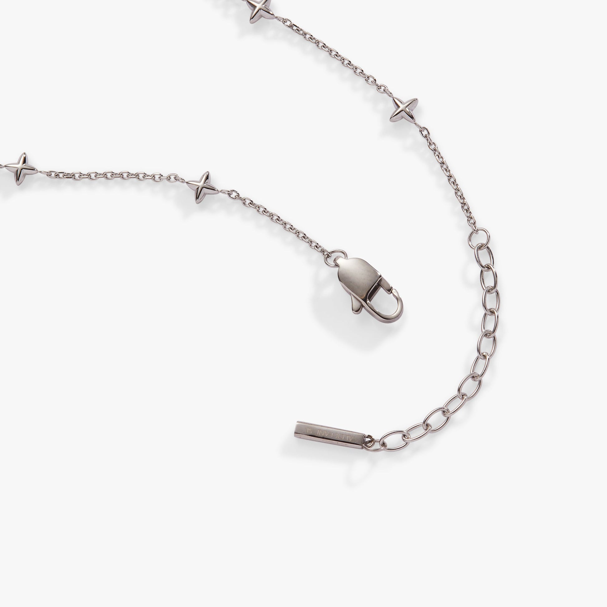 Logo Star Chain Anklet Stainless Steel Silver