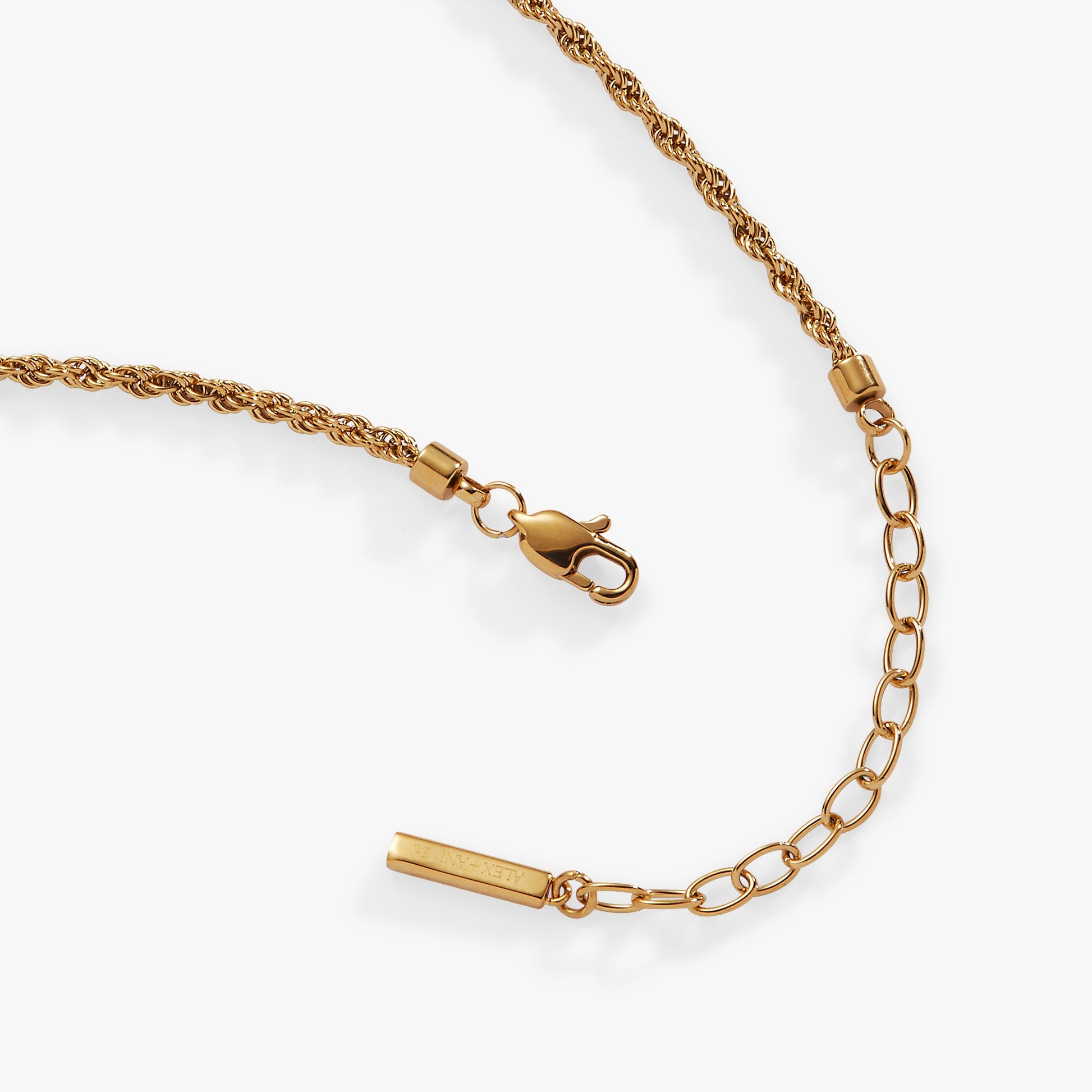 Mini Rope Chain Anklet Stainless Steel Gold