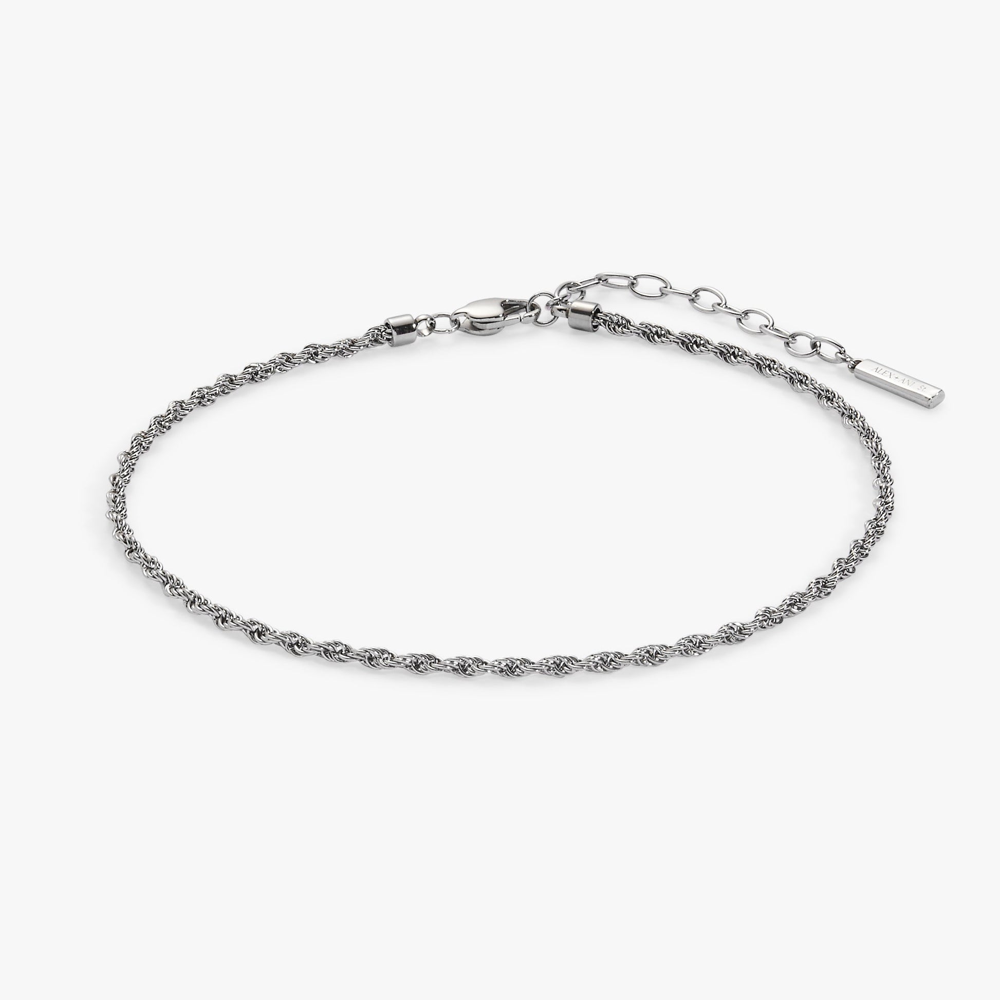 Mini Rope Chain Anklet Stainless Steel Gold