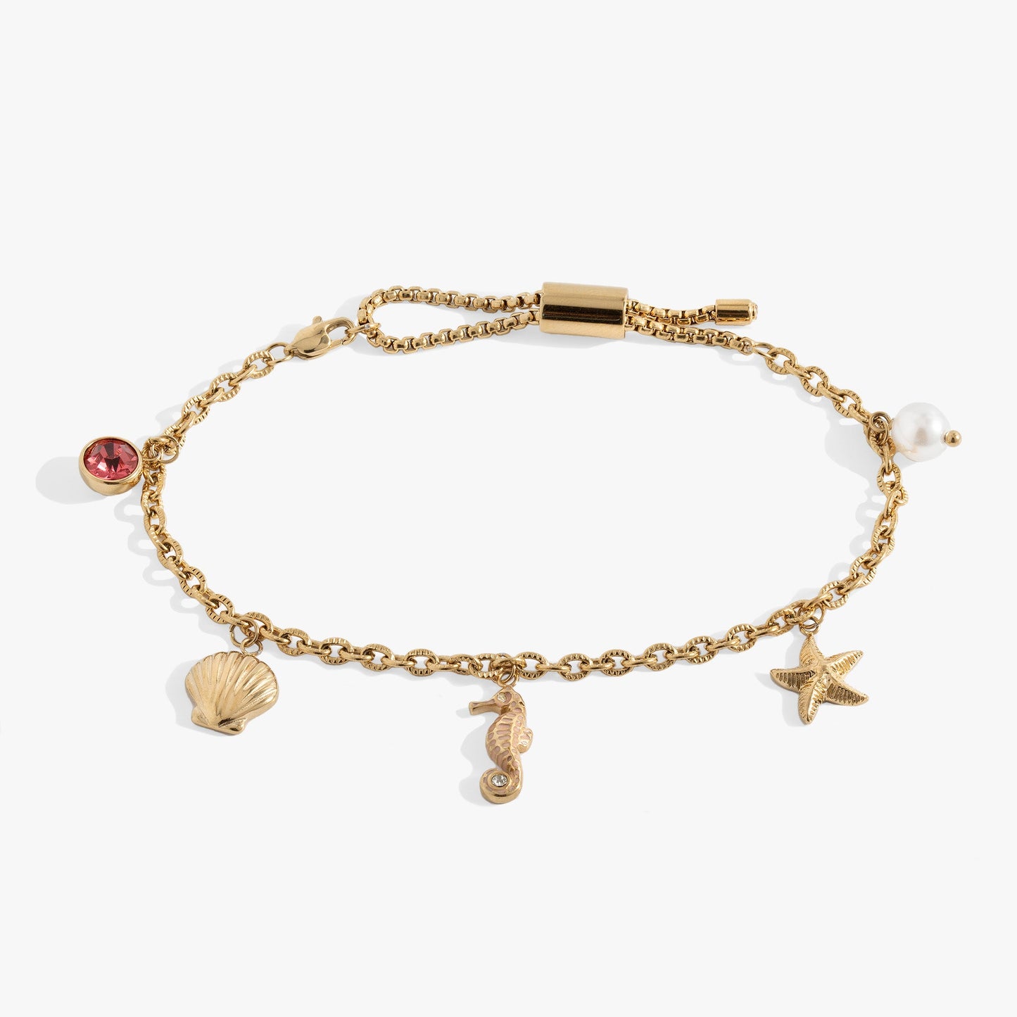 Seaside Anklet Stainless Steel Gold