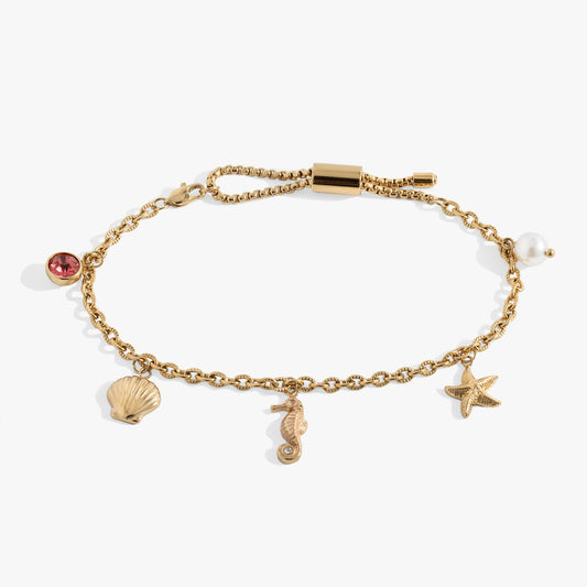 Seaside Anklet Stainless Steel Gold