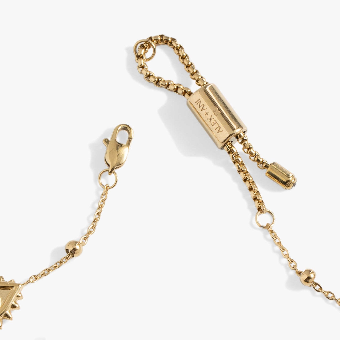Evil Eye Crystal Anklet Stainless Steel Gold