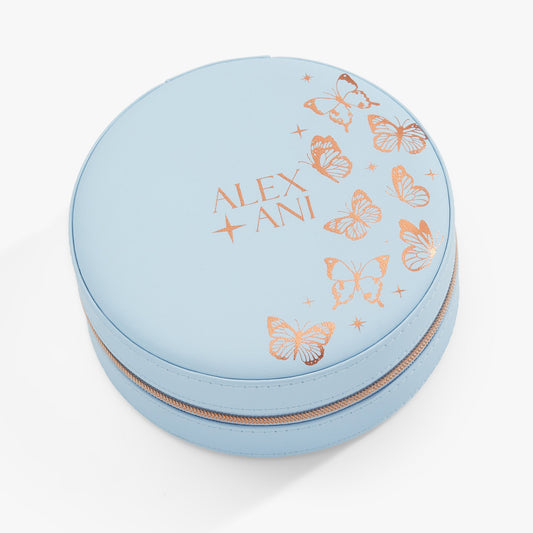 Butterfly Jewelry Case - Alex and Ani Light Blue