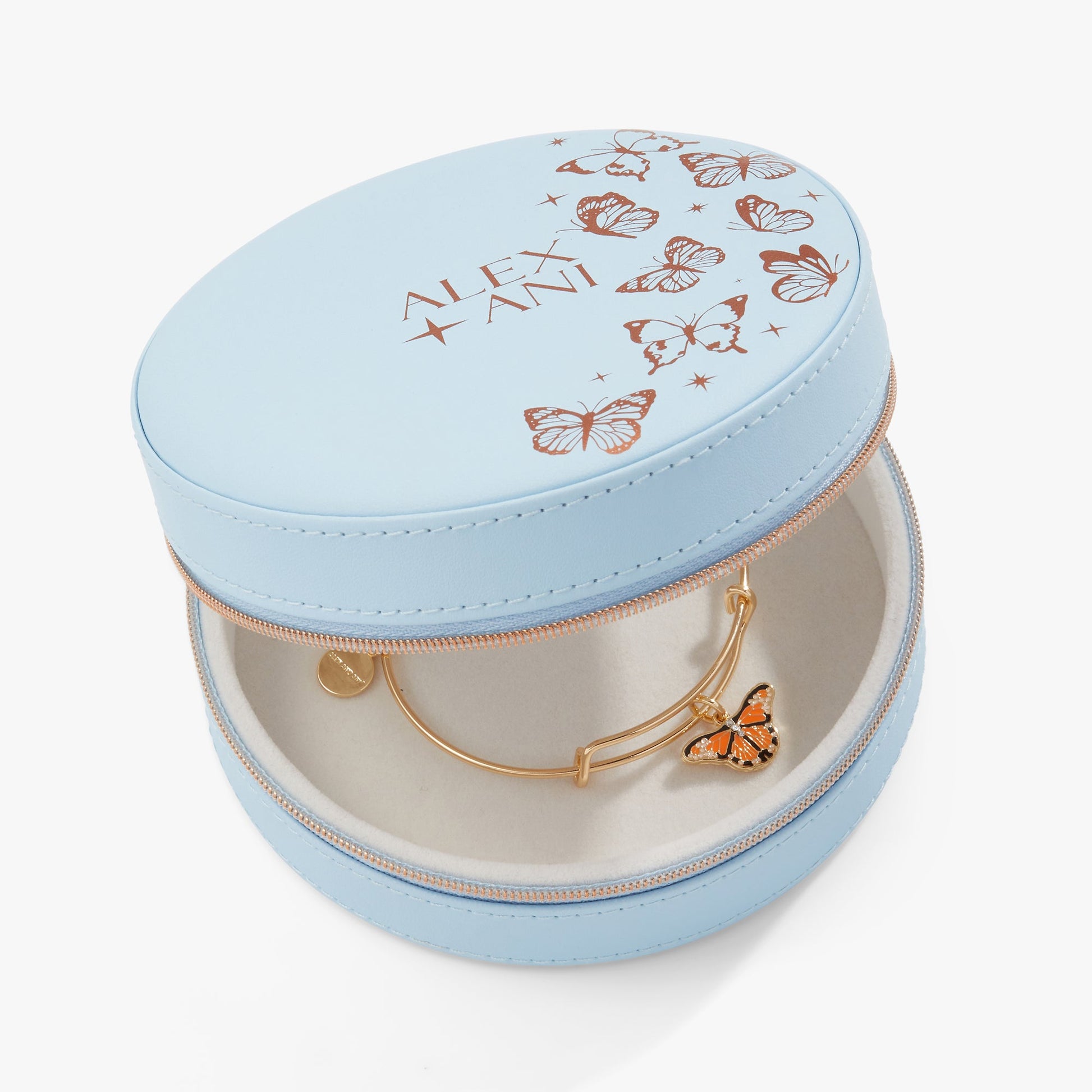 Butterfly Jewelry Case - Alex and Ani Light Blue