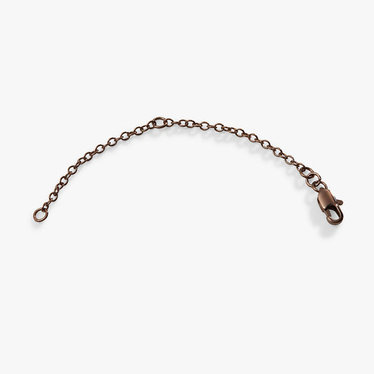 Necklace Cable Chain Extender, 3'' Chocolate