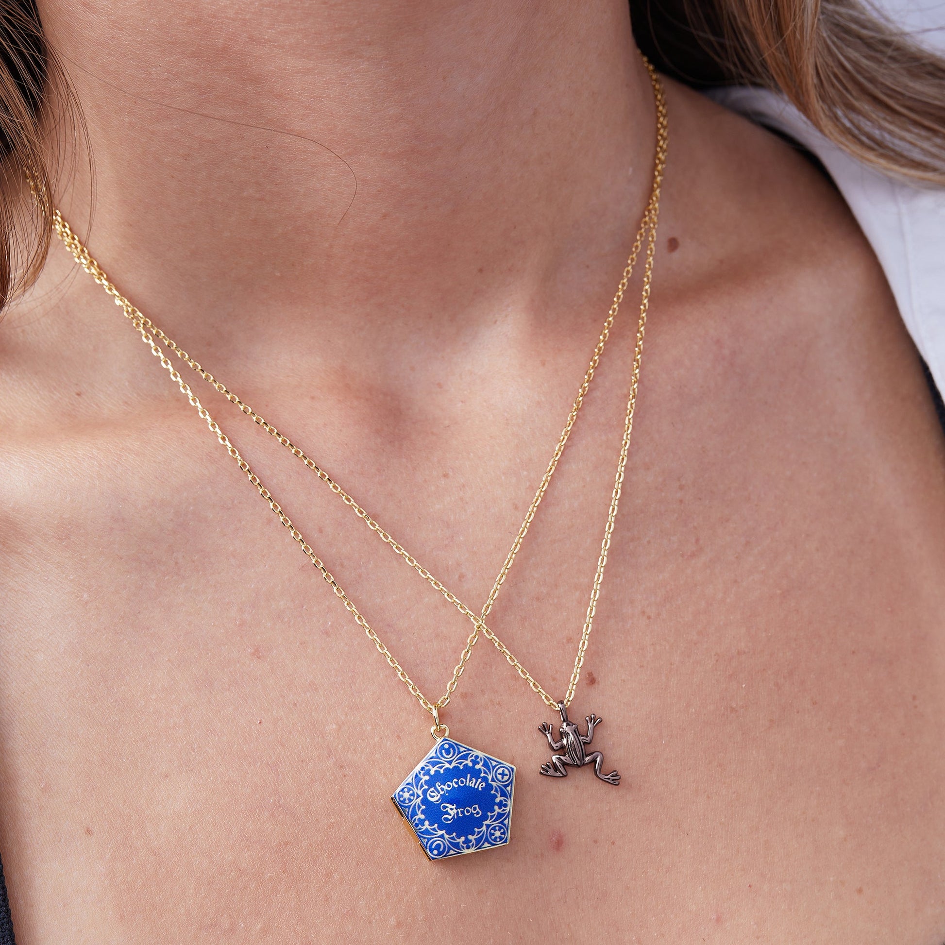 Harry Potter™ Chocolate Frog Necklace Set of 2 Two Tone