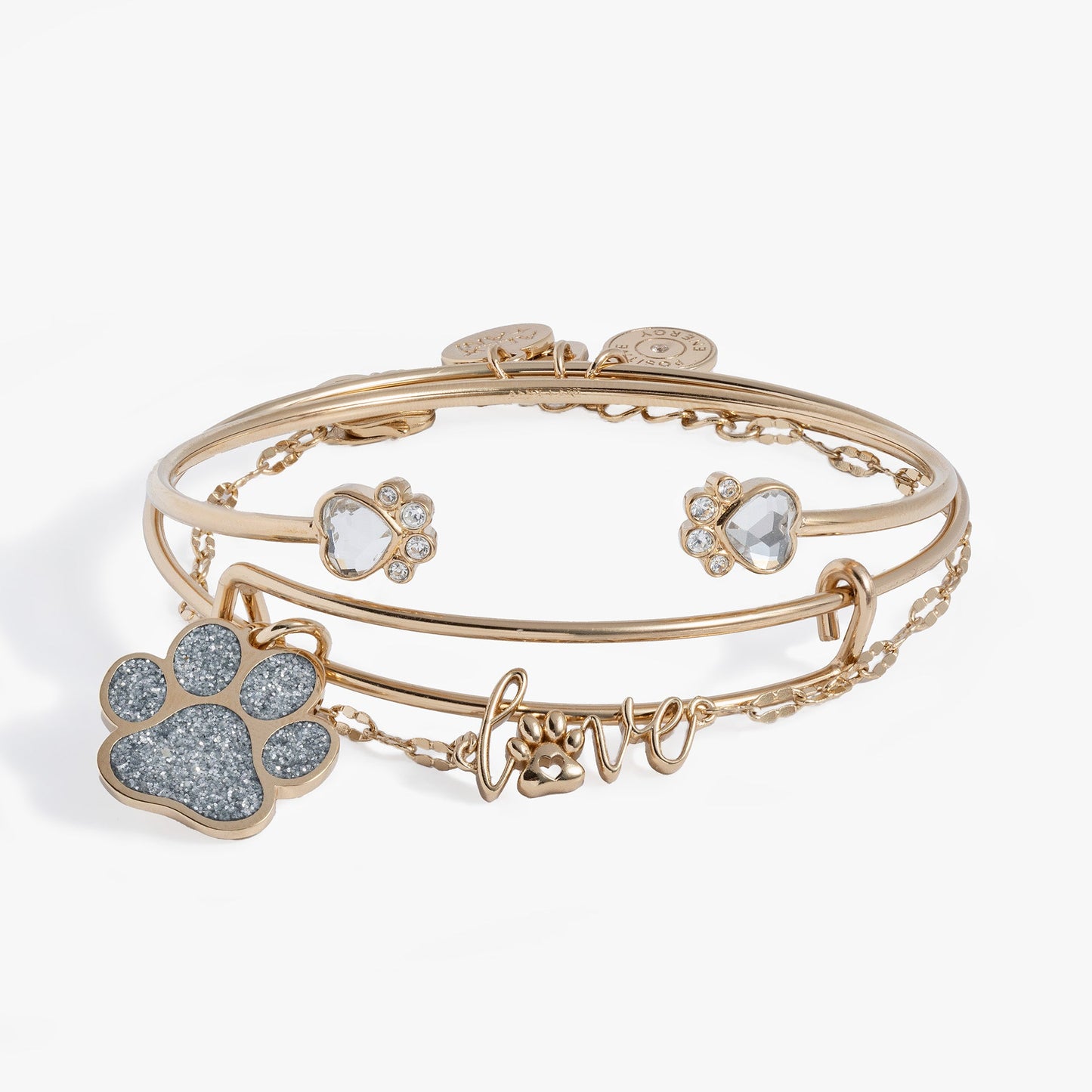 Paws of Love Bracelet Set Gold
