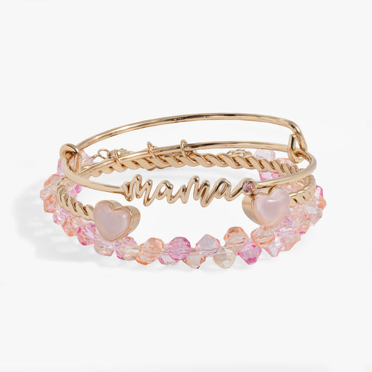Mama Bangle Set of 3 Gold