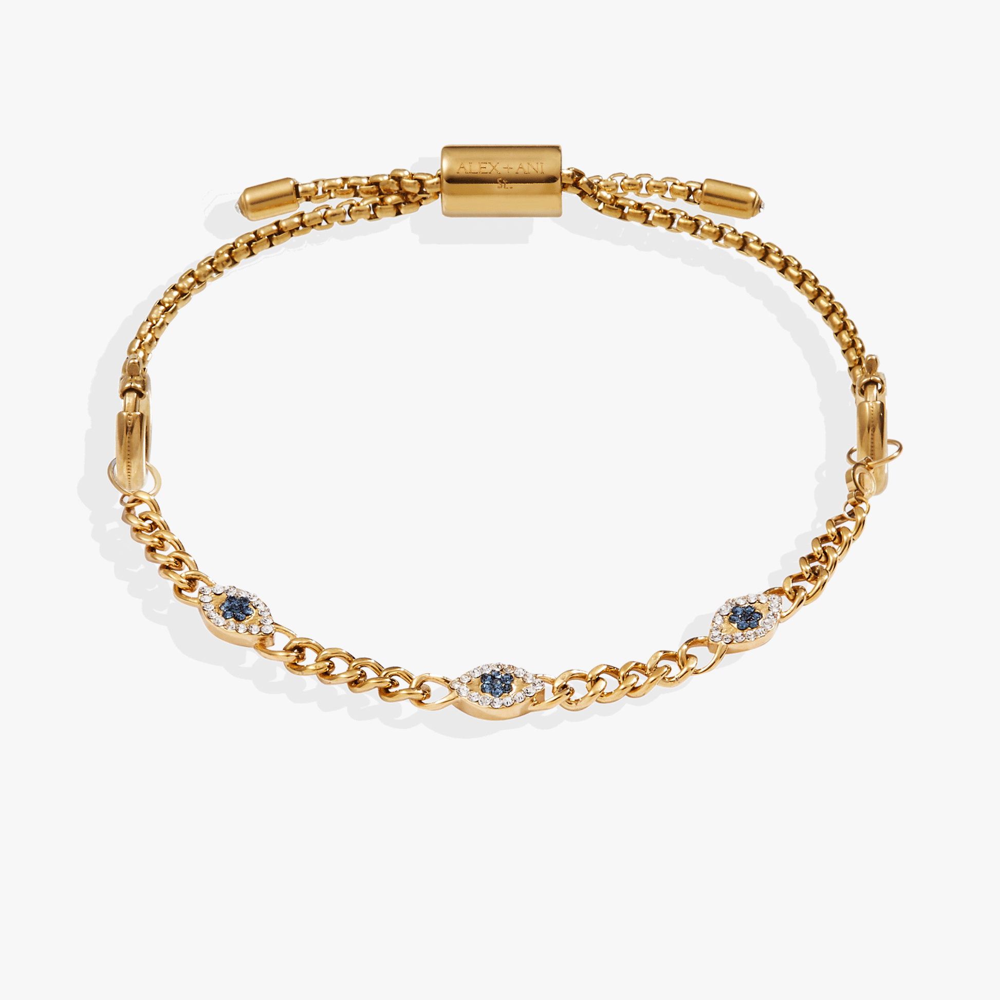 Evil Eye Stranded™ Bracelet Set Stainless Steel Gold
