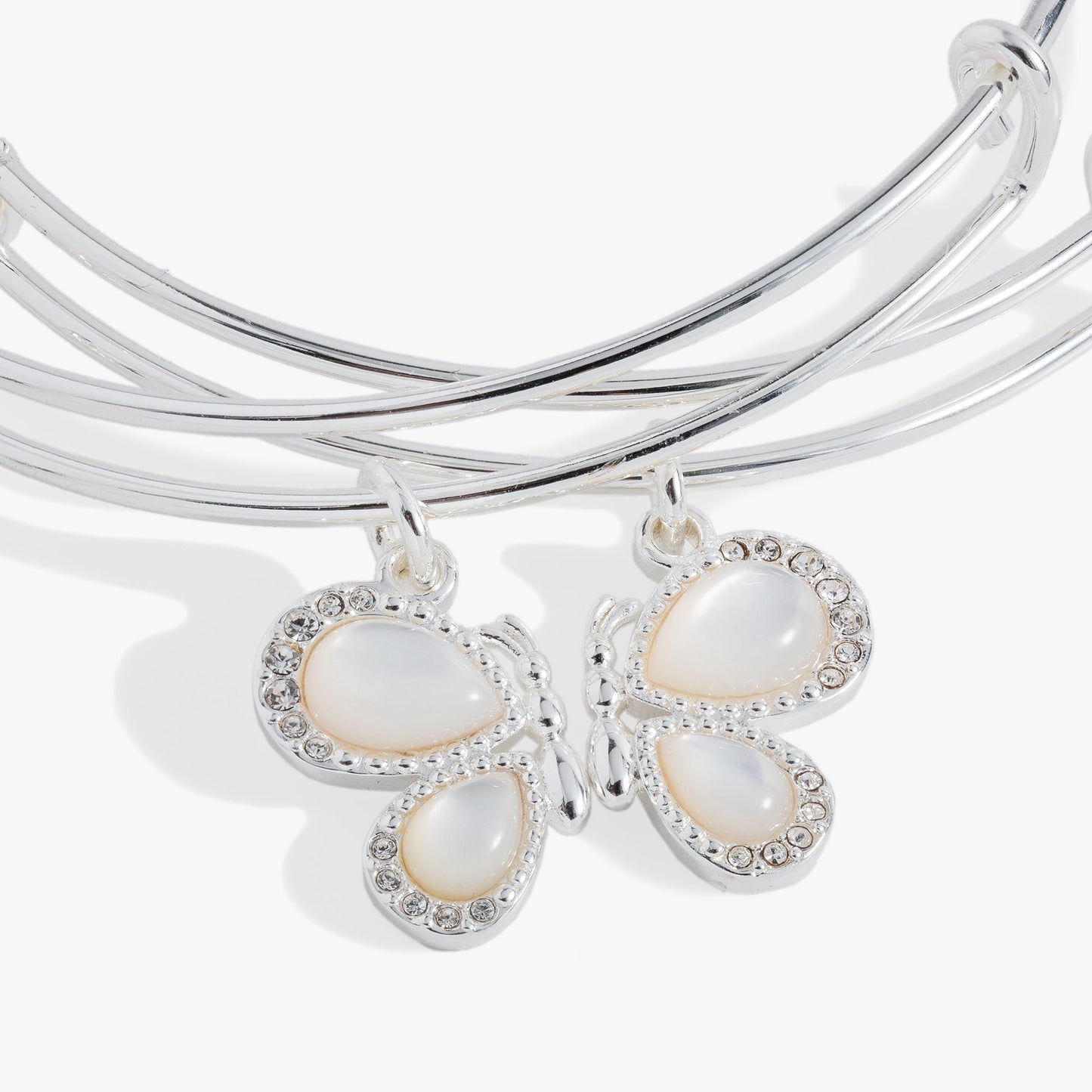 Perfect Pairs- Butterfly Wings Bangle Set of 2 Gold