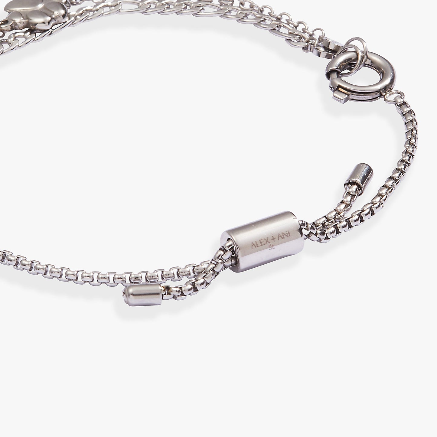 Paw Print Stranded™ Bracelet Set Stainless Steel Silver