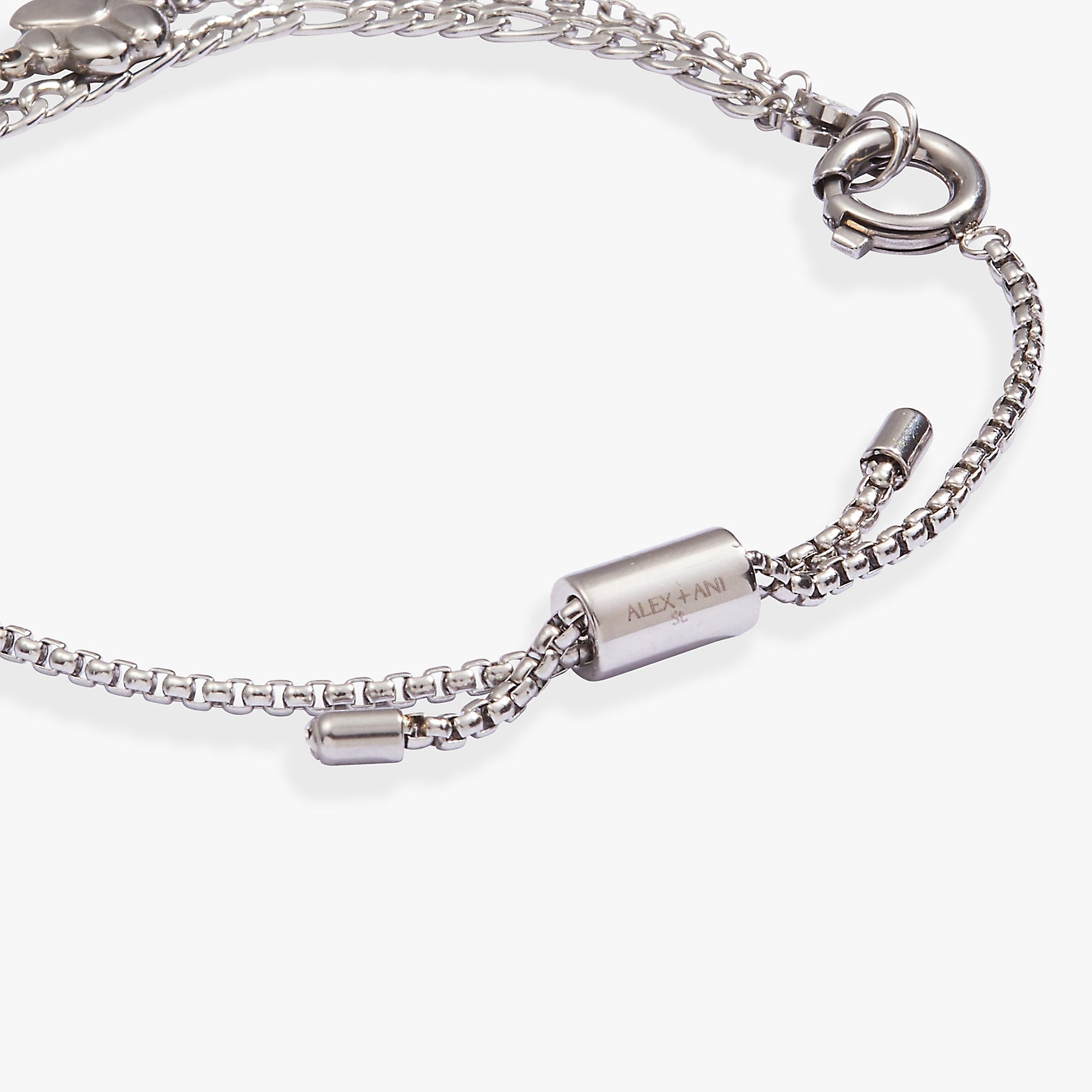 Paw Print Stranded™ Bracelet Set Stainless Steel Silver