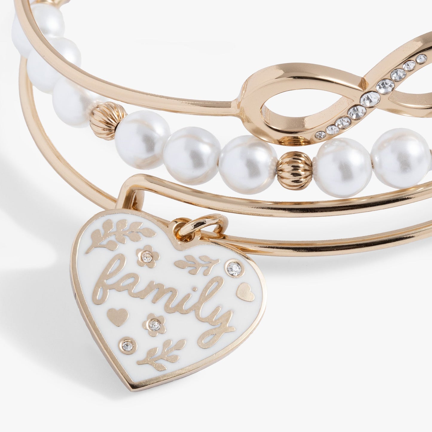 Family Bangle Set of 3 Gold