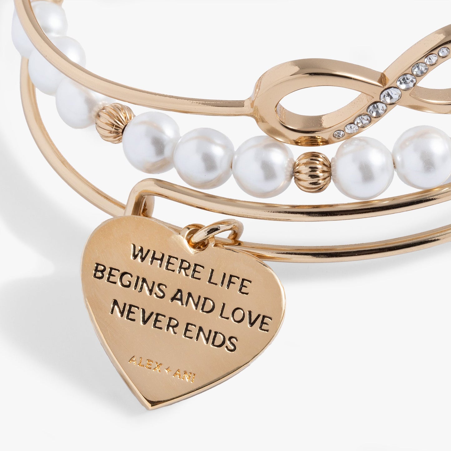 Family Bangle Set of 3 Gold