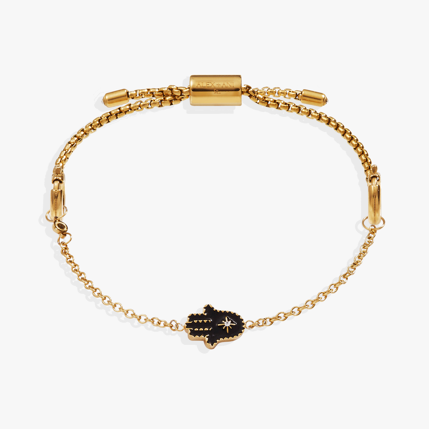 Hamsa Stranded™ Bracelet Set Stainless Steel Gold