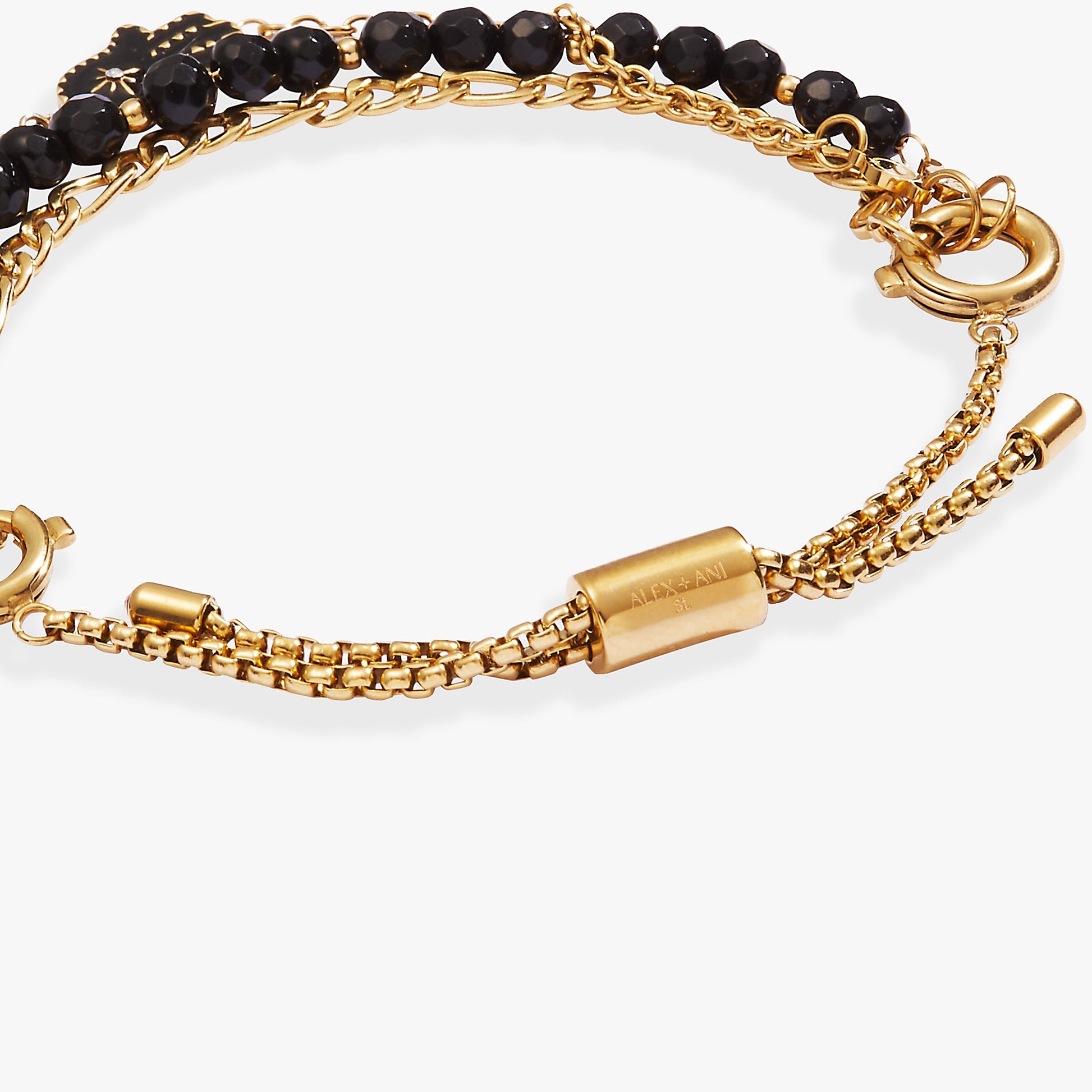 Hamsa Stranded™ Bracelet Set Stainless Steel Gold