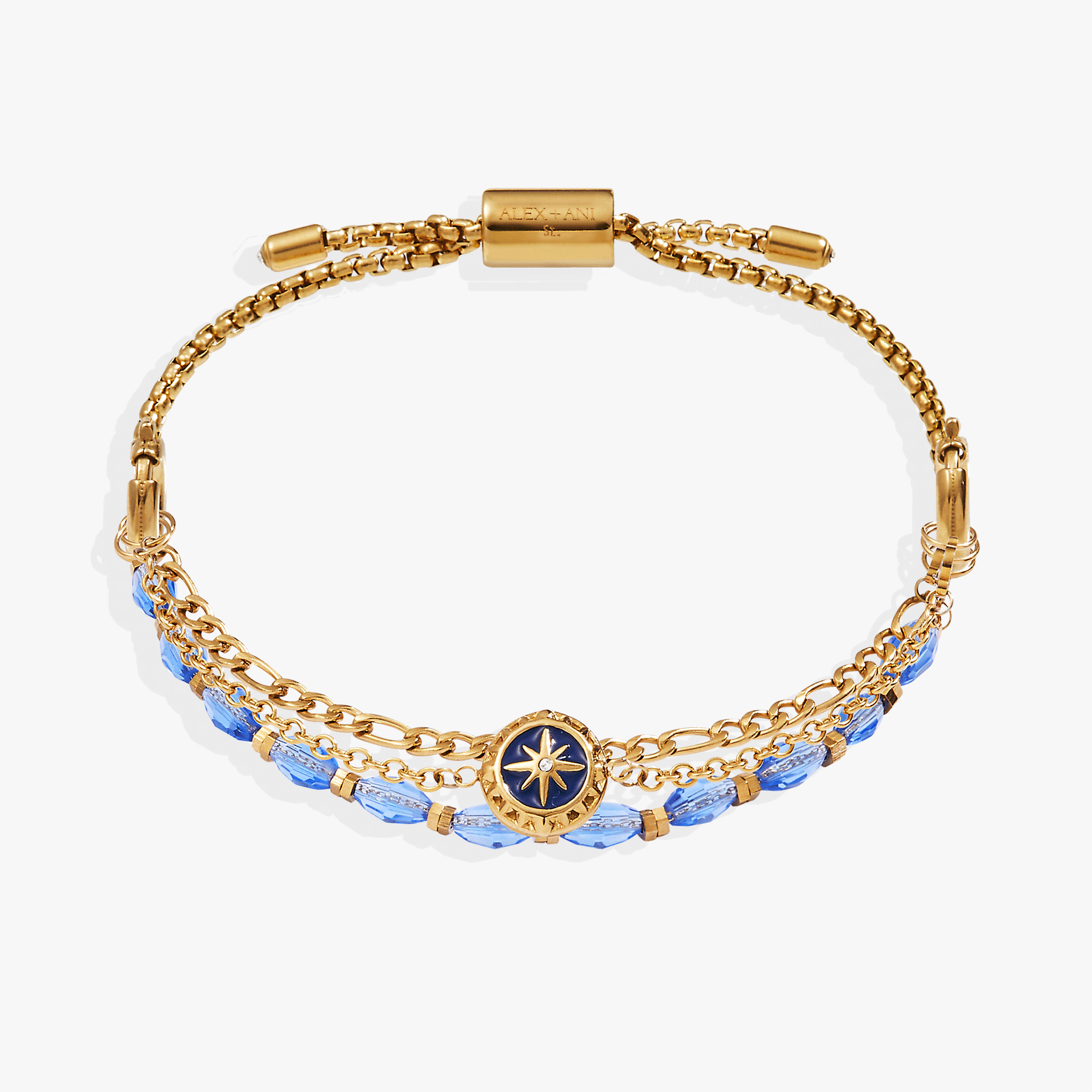 Compass Stranded™ Bracelet Set Stainless Steel Gold