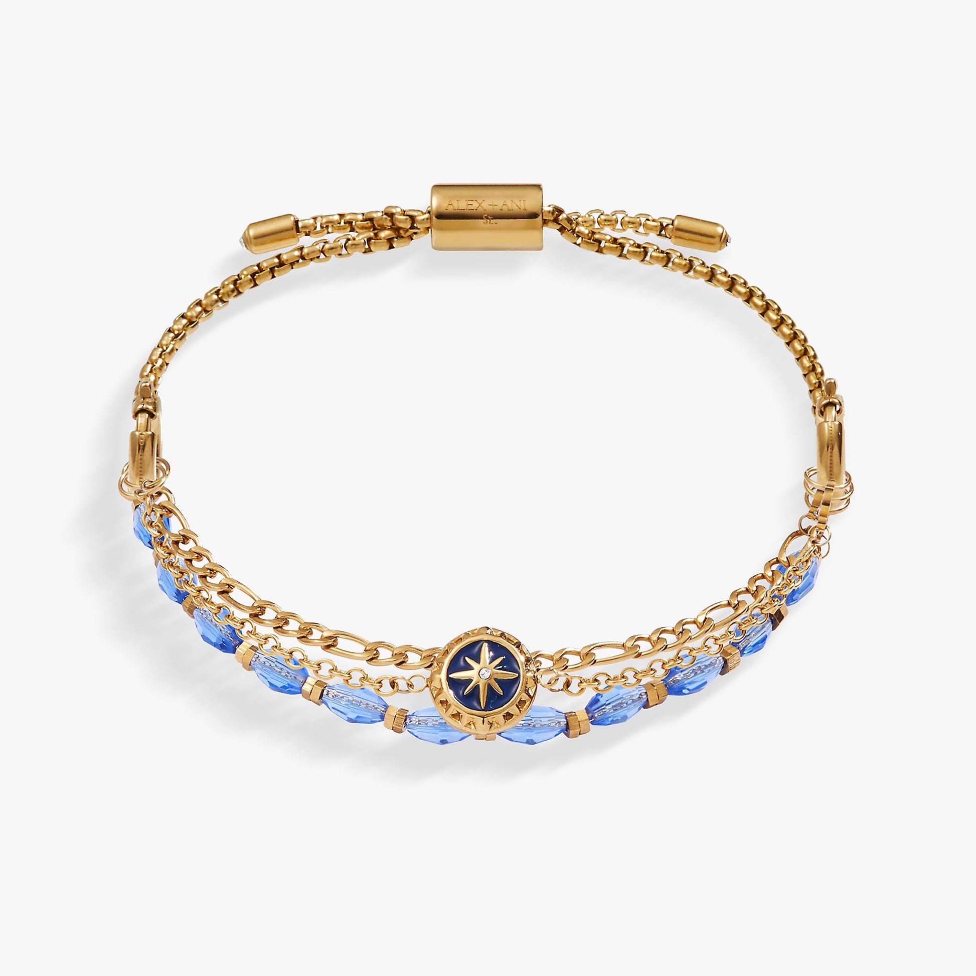 Compass Stranded™ Bracelet Set Stainless Steel Gold