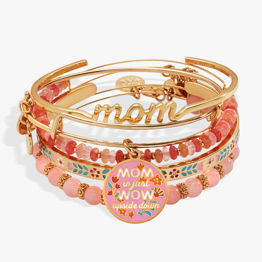 Mother's Day Floral Set of 5 Gold